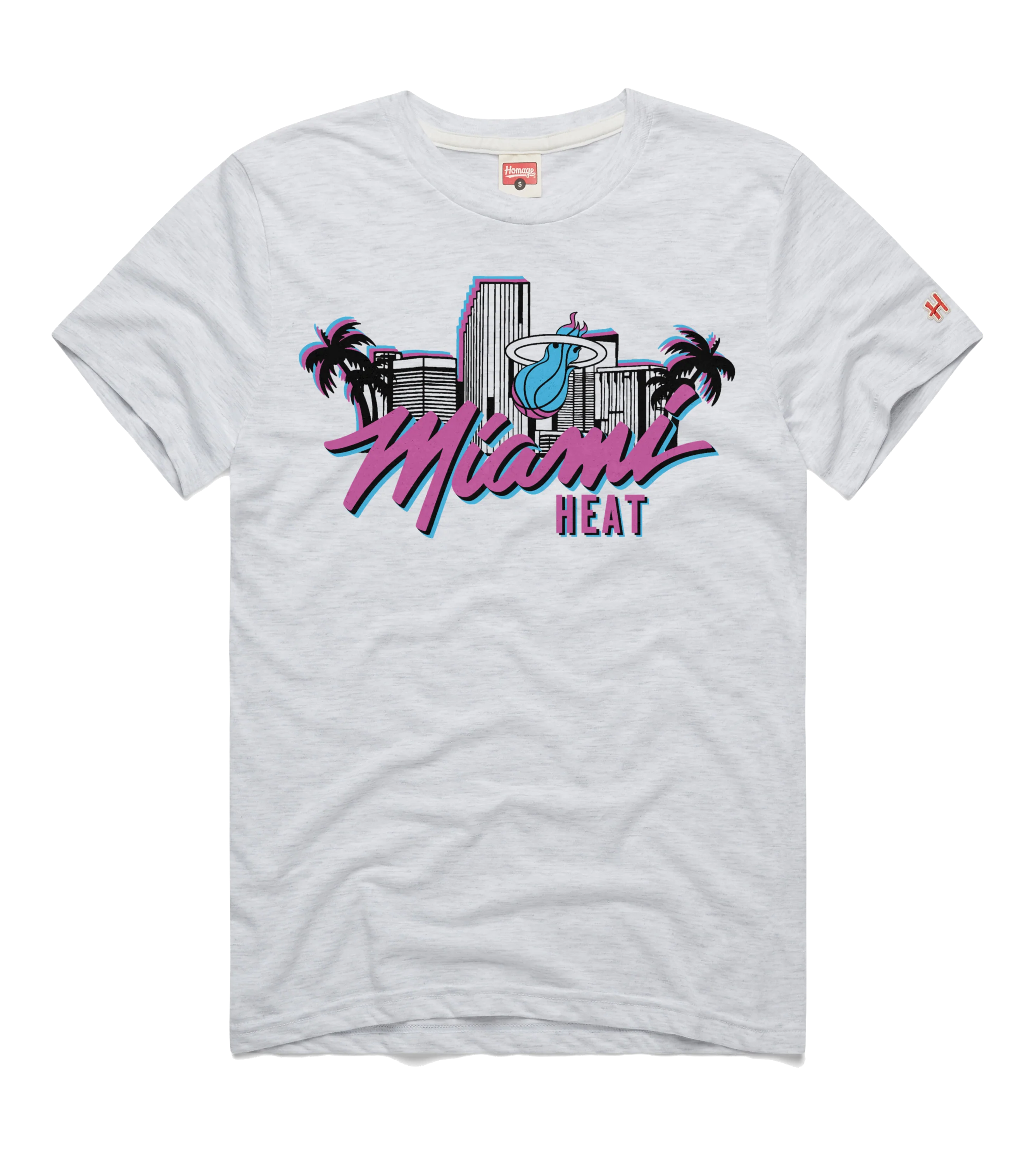 Homage Miami HEAT Original Vice Skyline Tee - Image 4