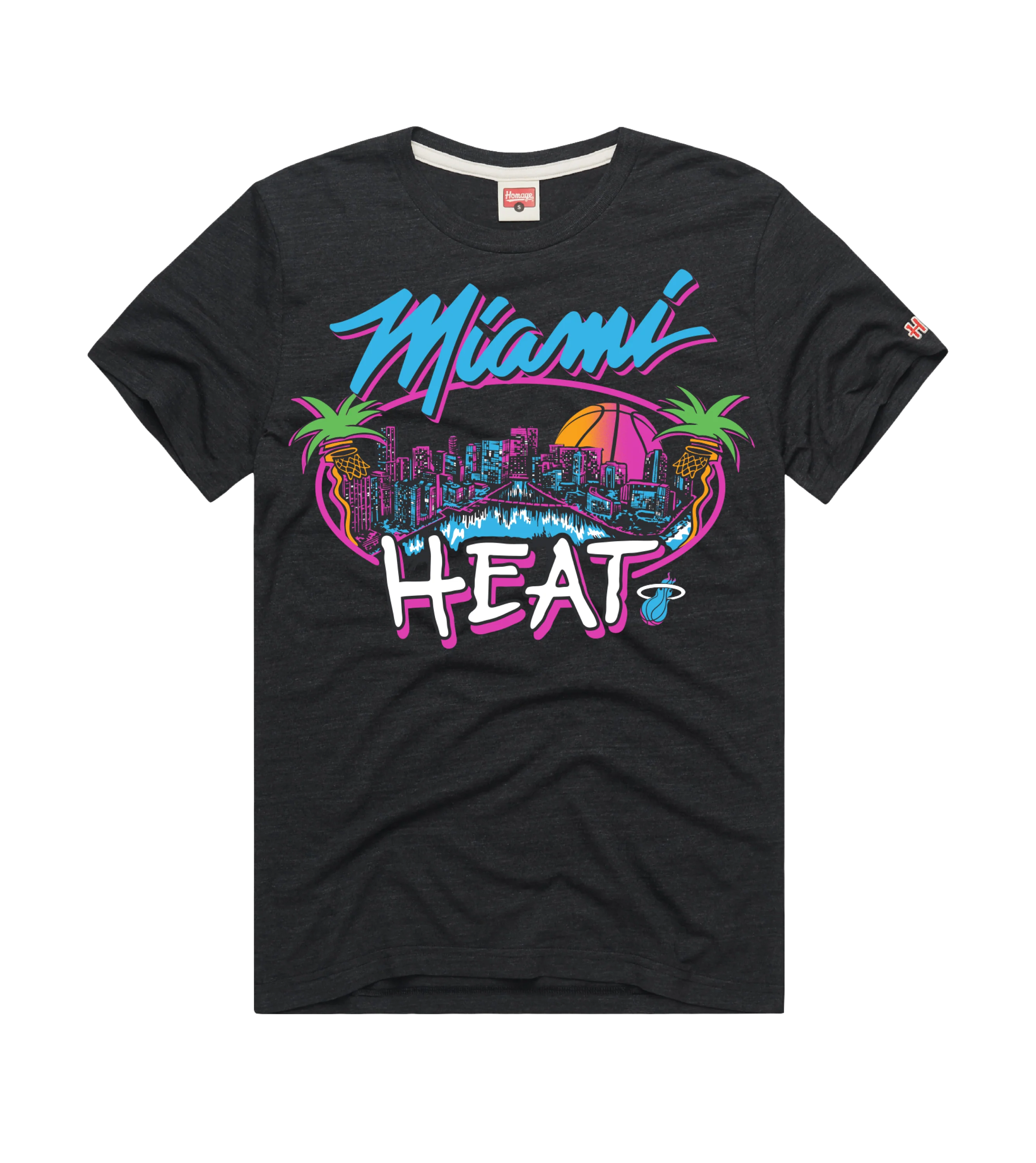 Homage Miami HEAT Original Vice Nights City Tee - Image 4
