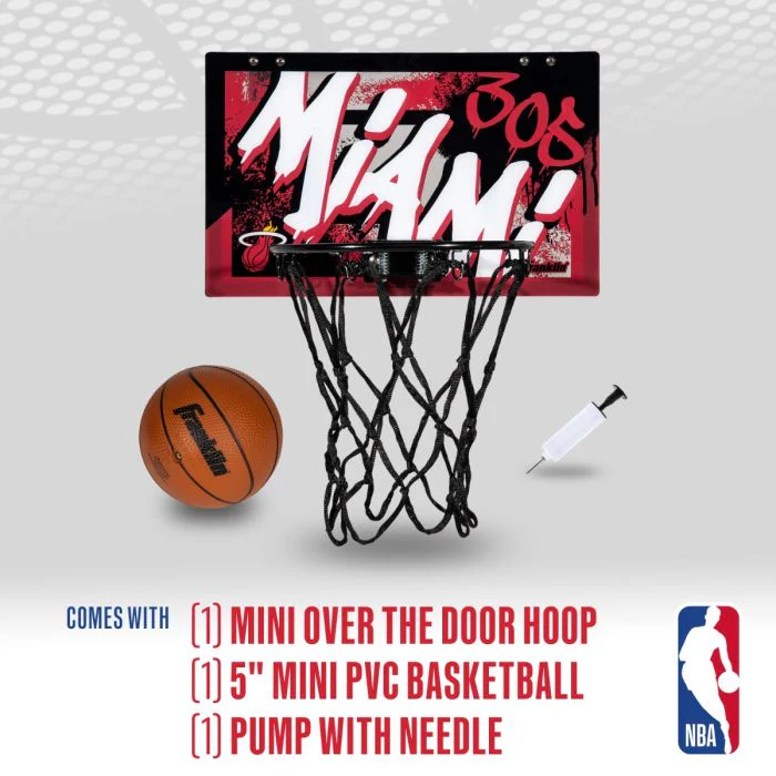 Miami HEAT Over The Door Basketball Hoop - Image 2