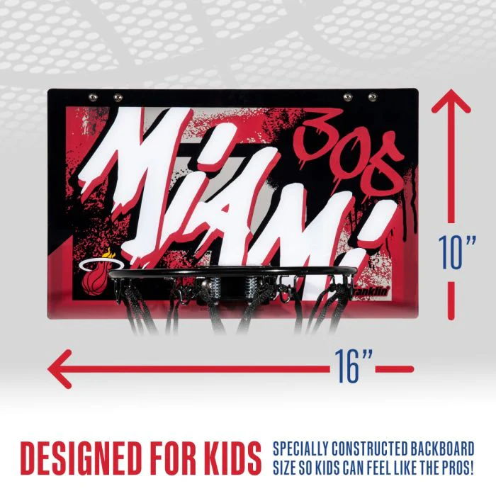 Miami HEAT Over The Door Basketball Hoop - Image 3