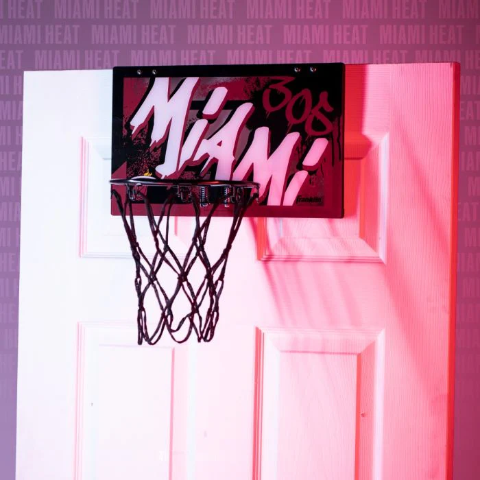 Miami HEAT Over The Door Basketball Hoop - Image 7