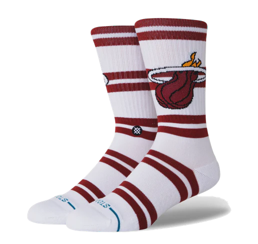 Stance Miami HEAT Logo Stripe Socks