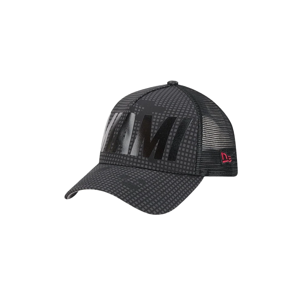New Era Miami HEAT Tonal Text Trucker Hat - Image 5