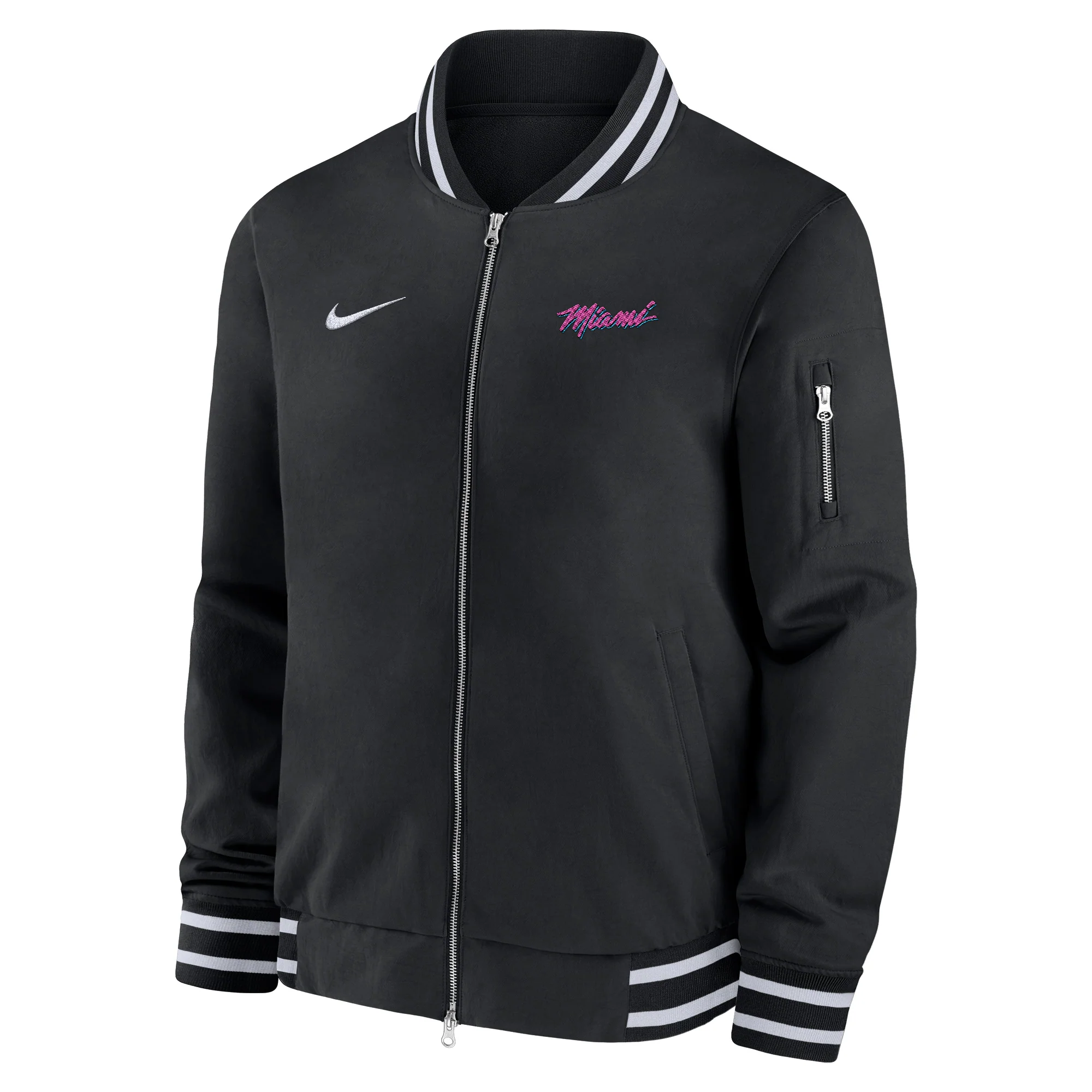 Nike Miami HEAT Original Vice Bomber Jacket - Image 4