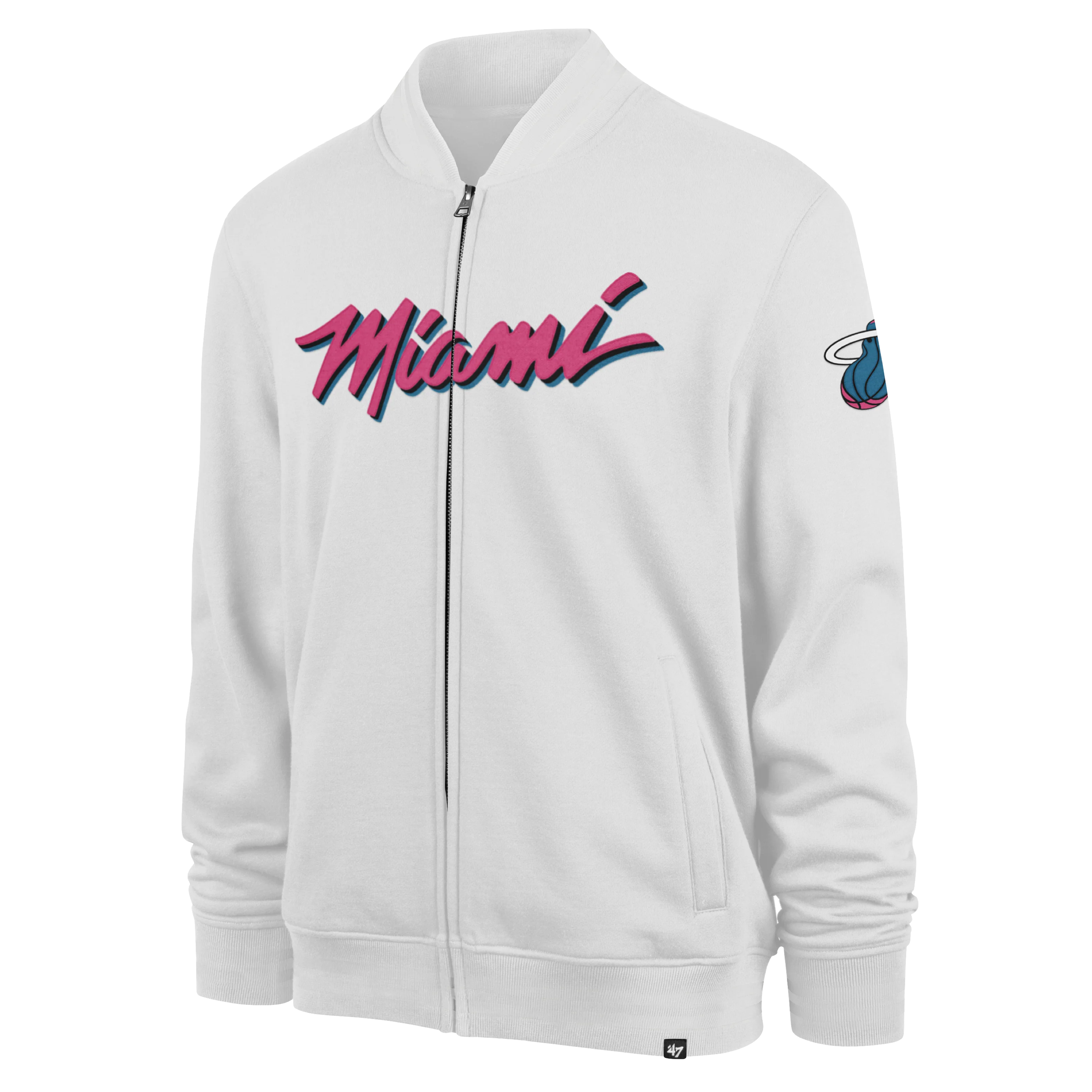 '47 Brand Miami HEAT Original Vice Camden Track Jacket - Image 5