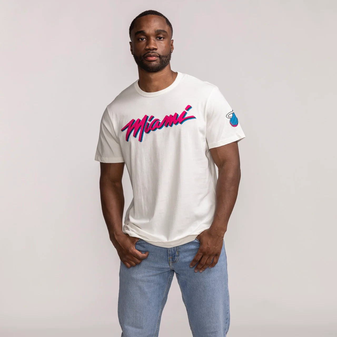 '47 Brand Miami HEAT Original Vice Wordmark Tee - Image 2