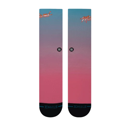 Court Culture Vice Miami Sunset Crew Socks - Image 2