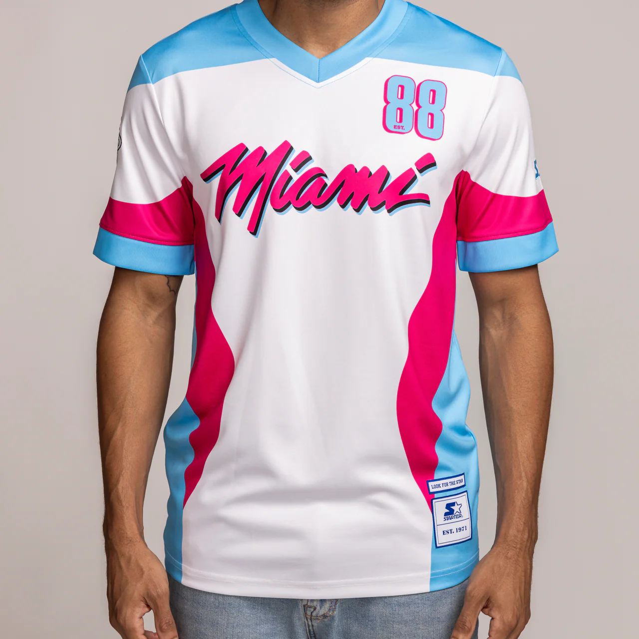 G-III Sports Miami HEAT Original Vice Starter Soccer Tee - Image 3