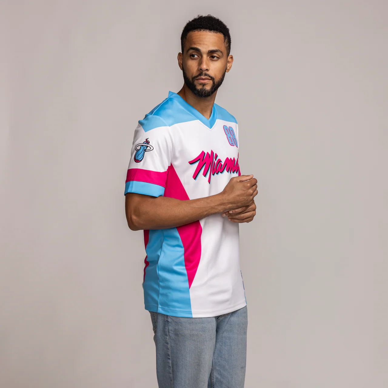 G-III Sports Miami HEAT Original Vice Starter Soccer Tee - Image 4