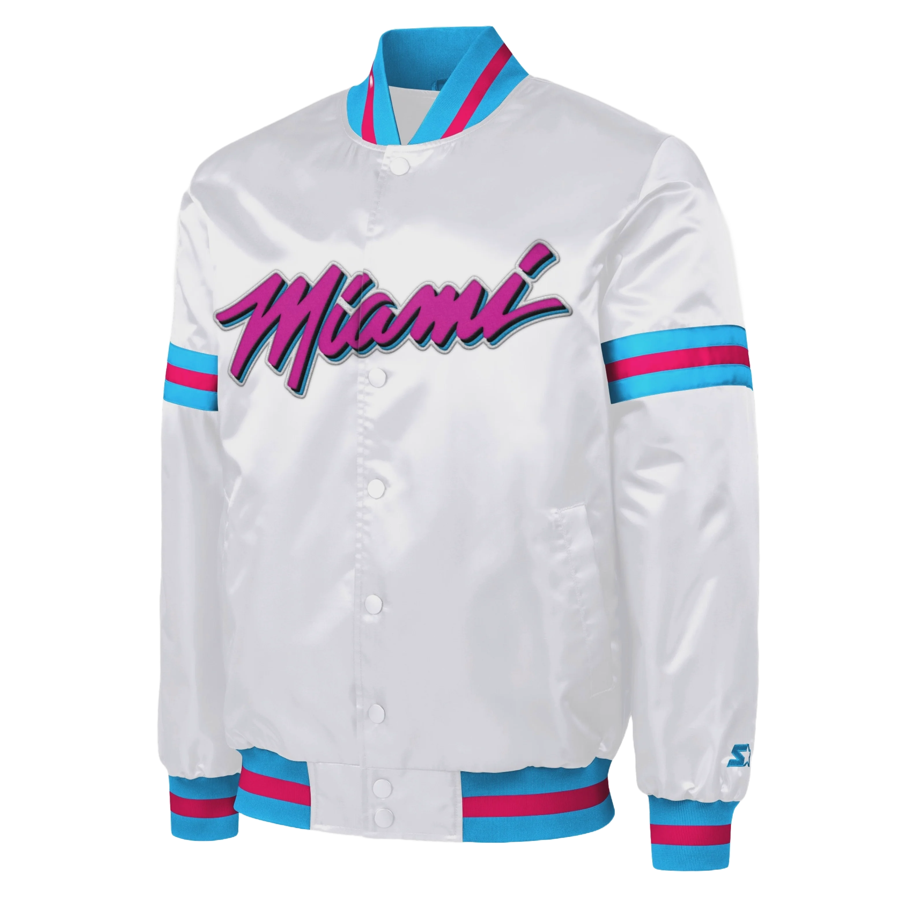 G-III Sports Miami HEAT Original Vice Varsity Starter Jacket - Image 5