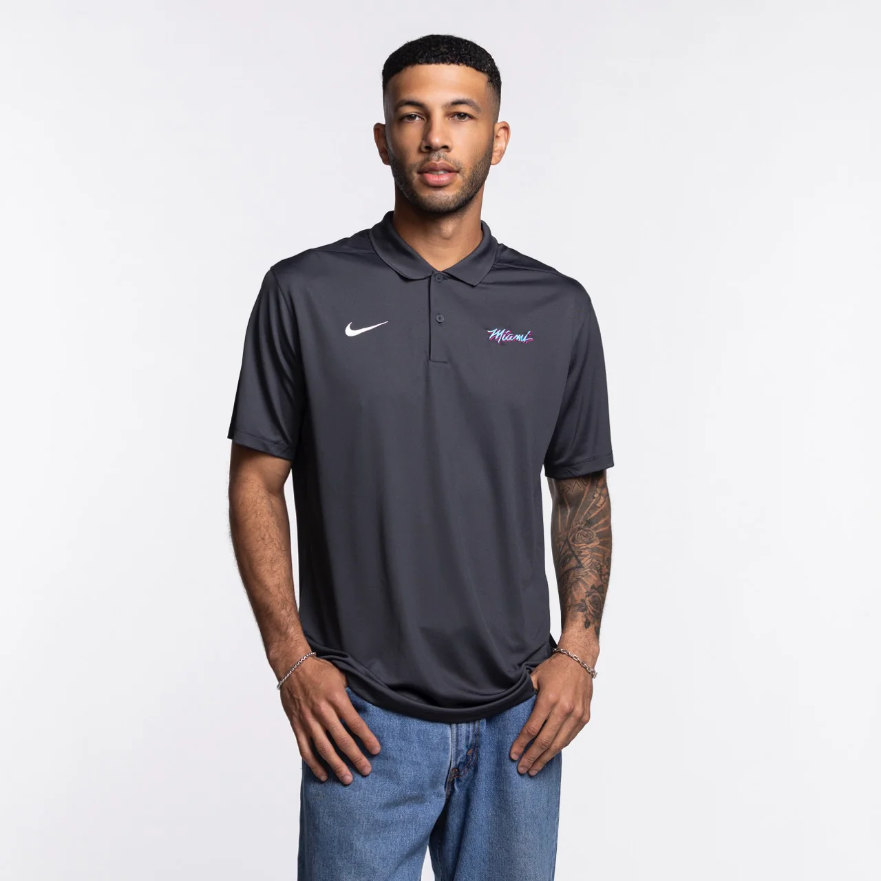 Nike Miami HEAT Original Vice Nights Polo