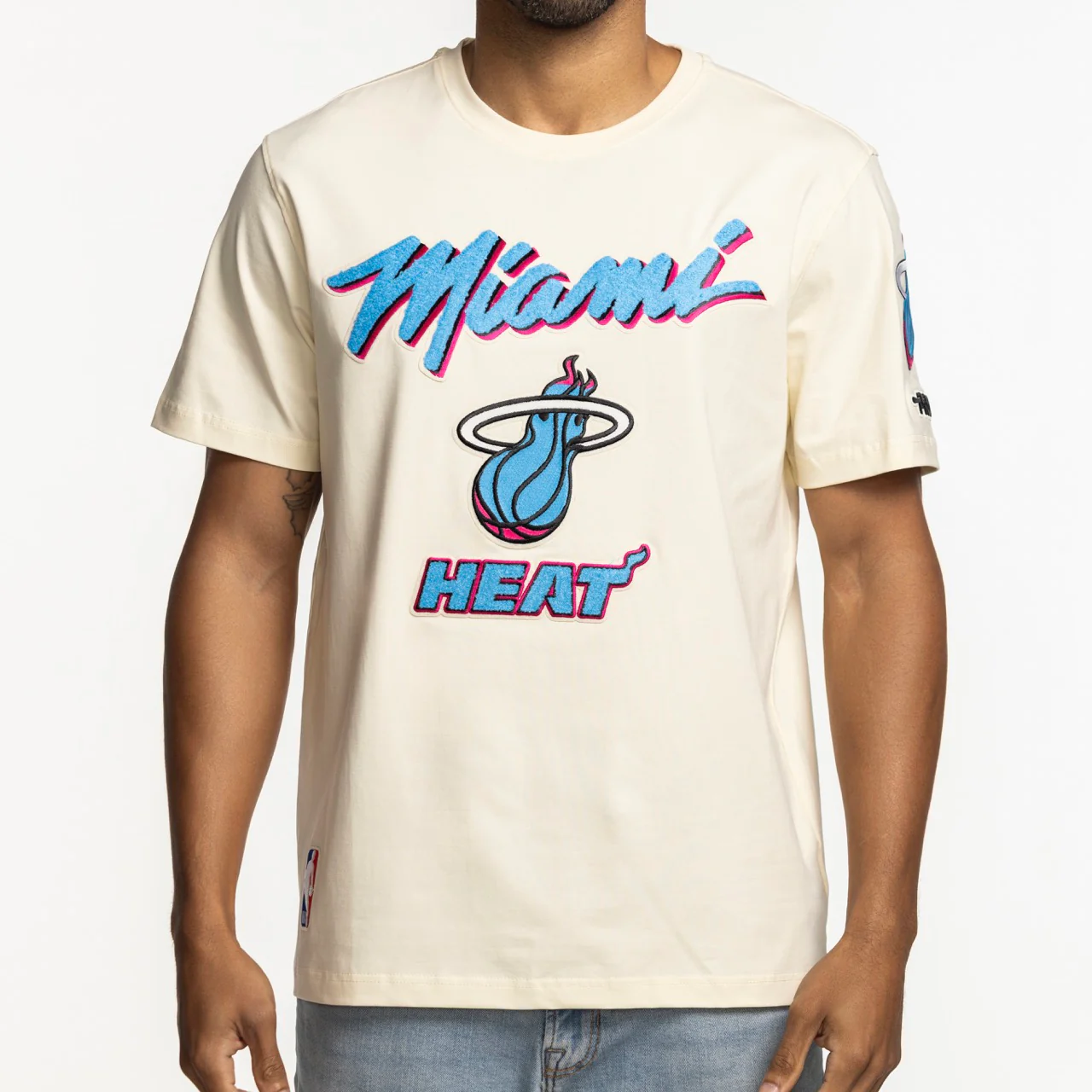 Pro Standard Miami HEAT Original Vice Nights Logo Tee - Image 2