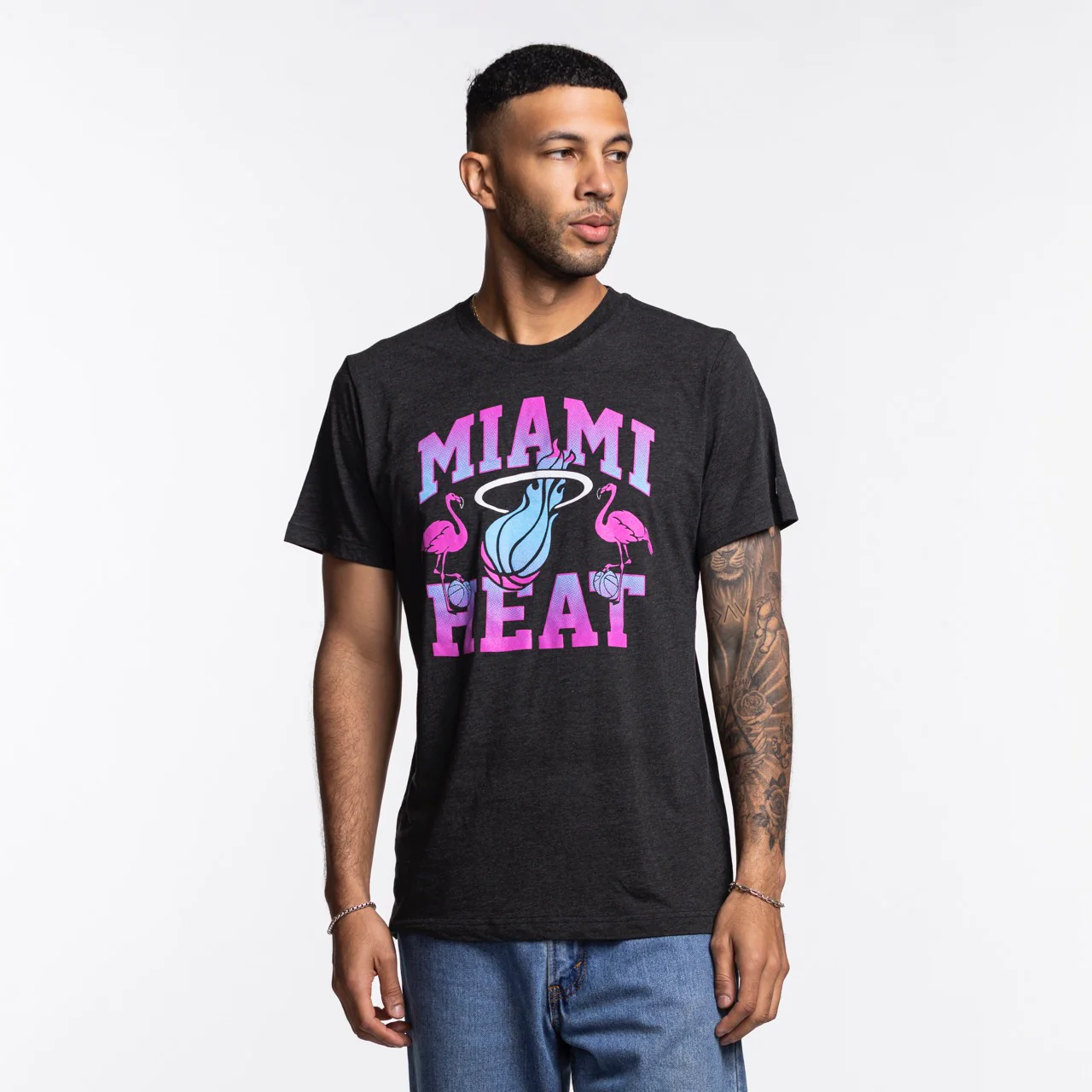 Homage Miami HEAT Original Vice Nights Flamingo Tee