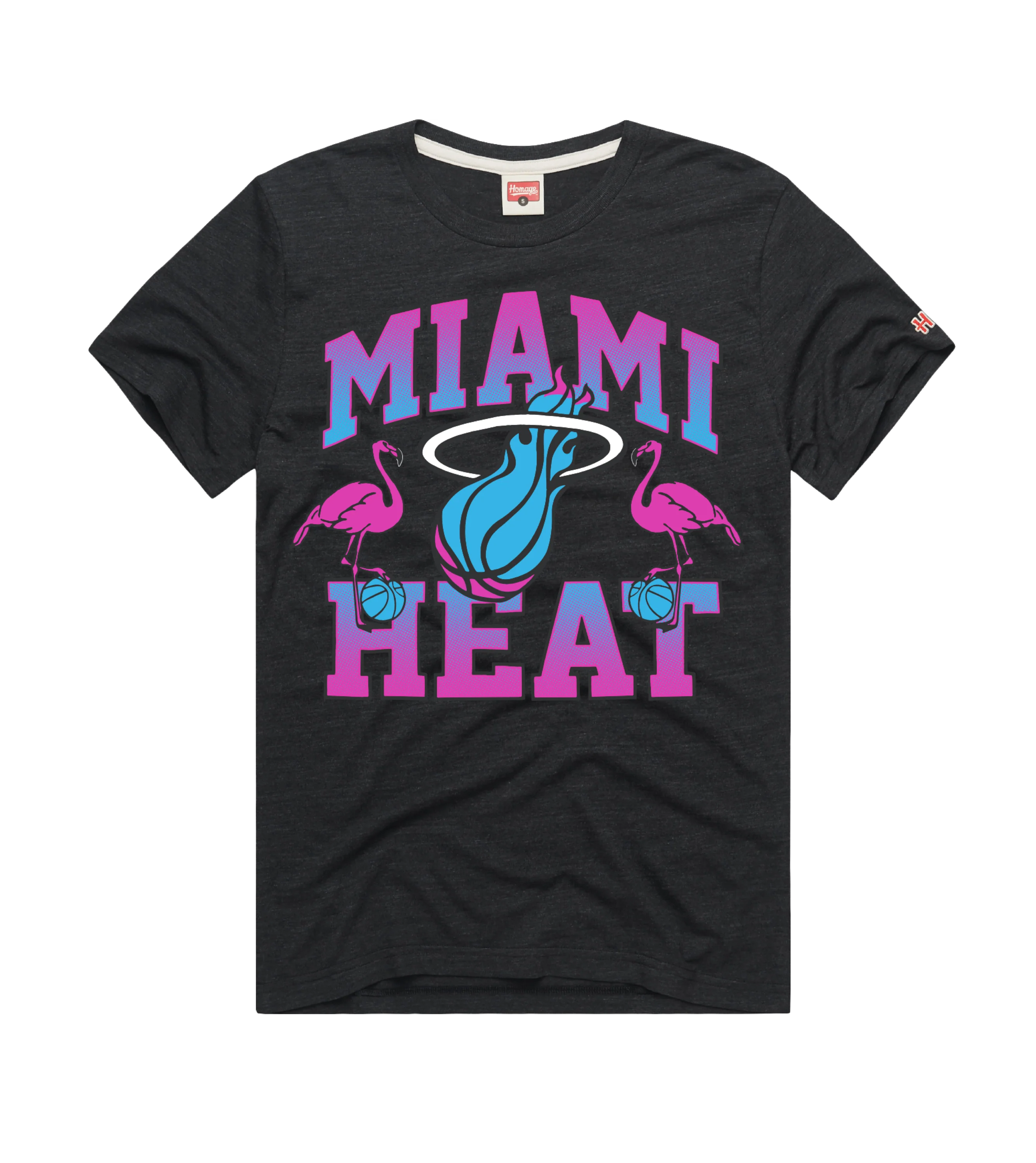 Homage Miami HEAT Original Vice Nights Flamingo Tee - Image 4