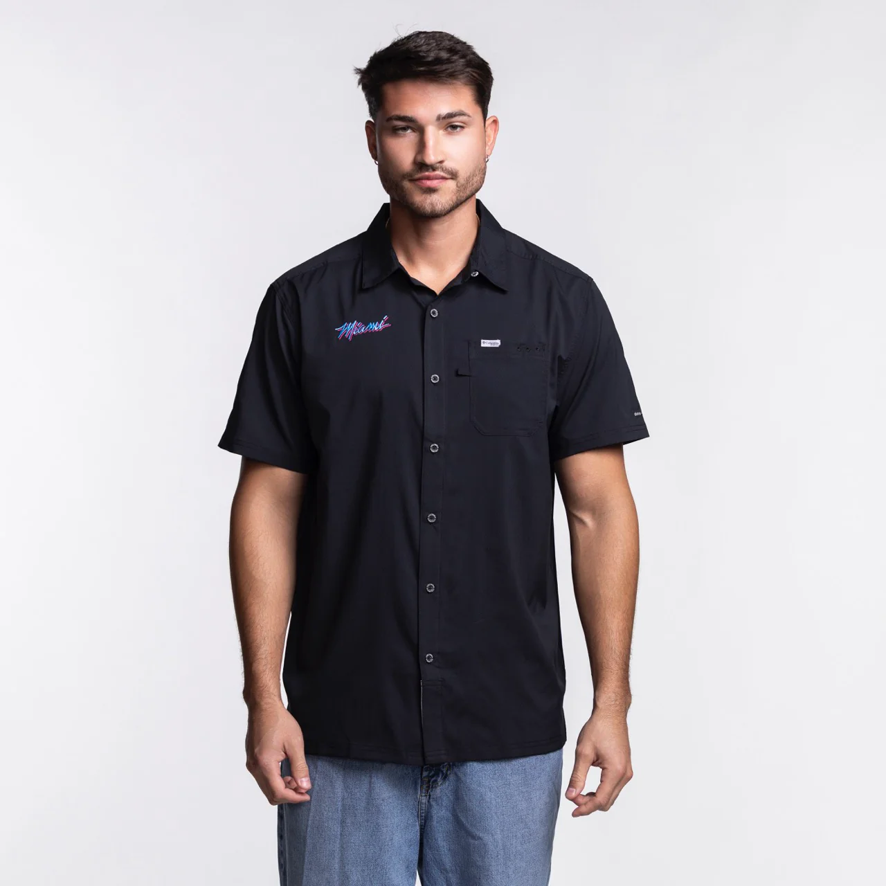 Columbia Miami HEAT Original Vice Nights Slack Tide Shirt