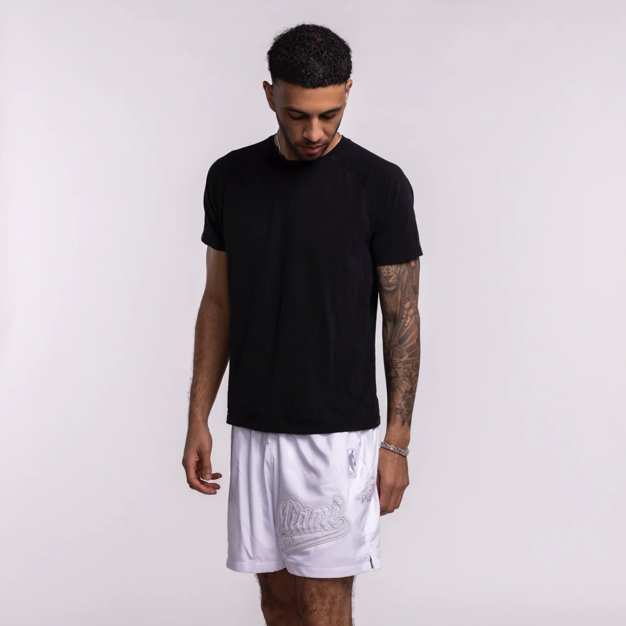 Pro Standard Miami HEAT White Out Woven Shorts - Image 3