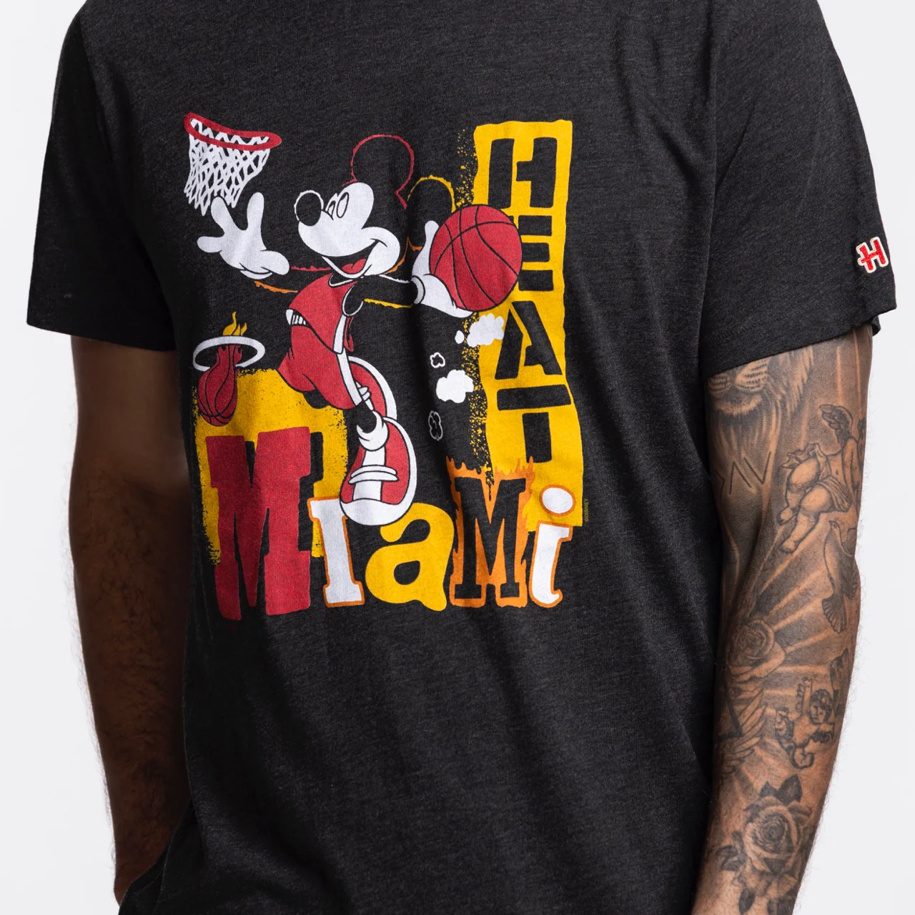 Homage Miami HEAT Mickey Basketball Tee - Image 2