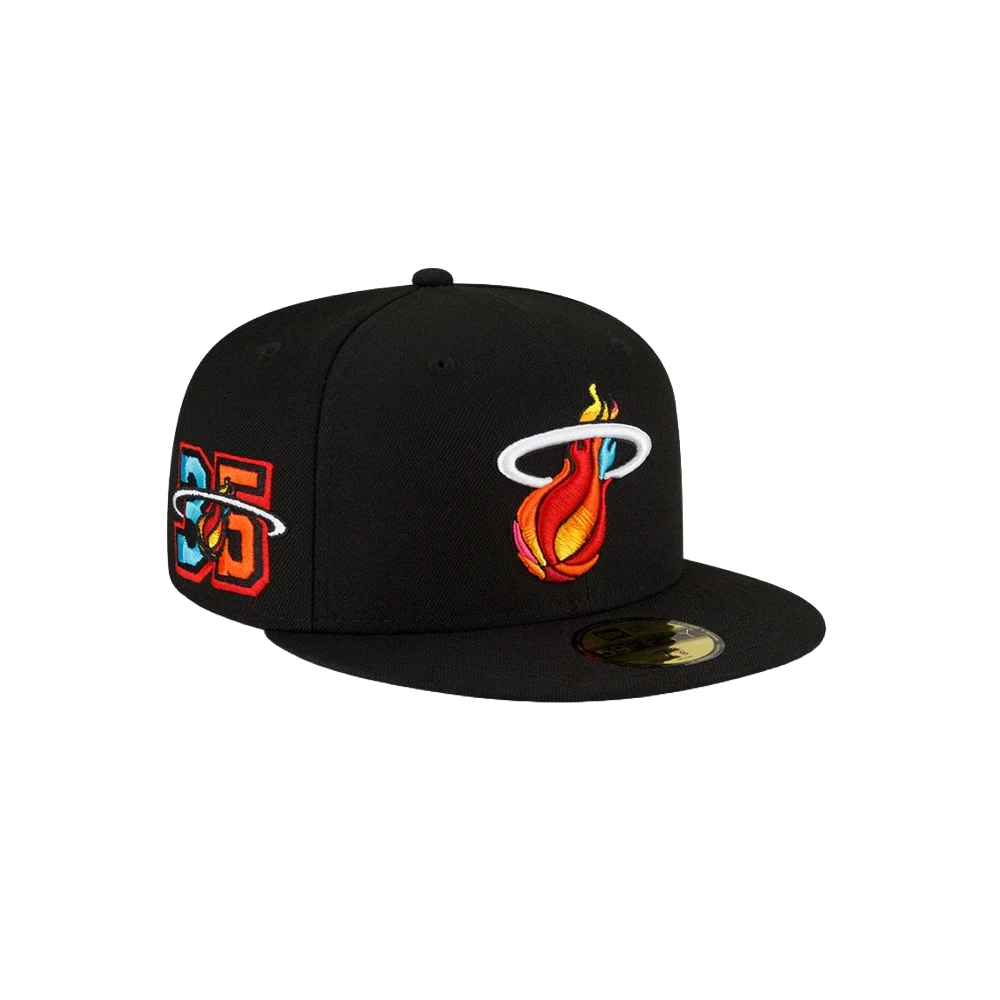 Court Culture Miami Mashup Vol. 2 Ball & Flame Fitted Hat - Image 5
