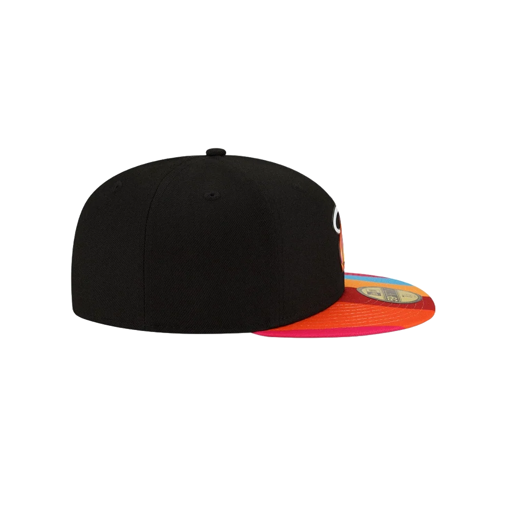 Court Culture Miami Mashup Vol. 2 Color Block Fitted Hat - Image 6