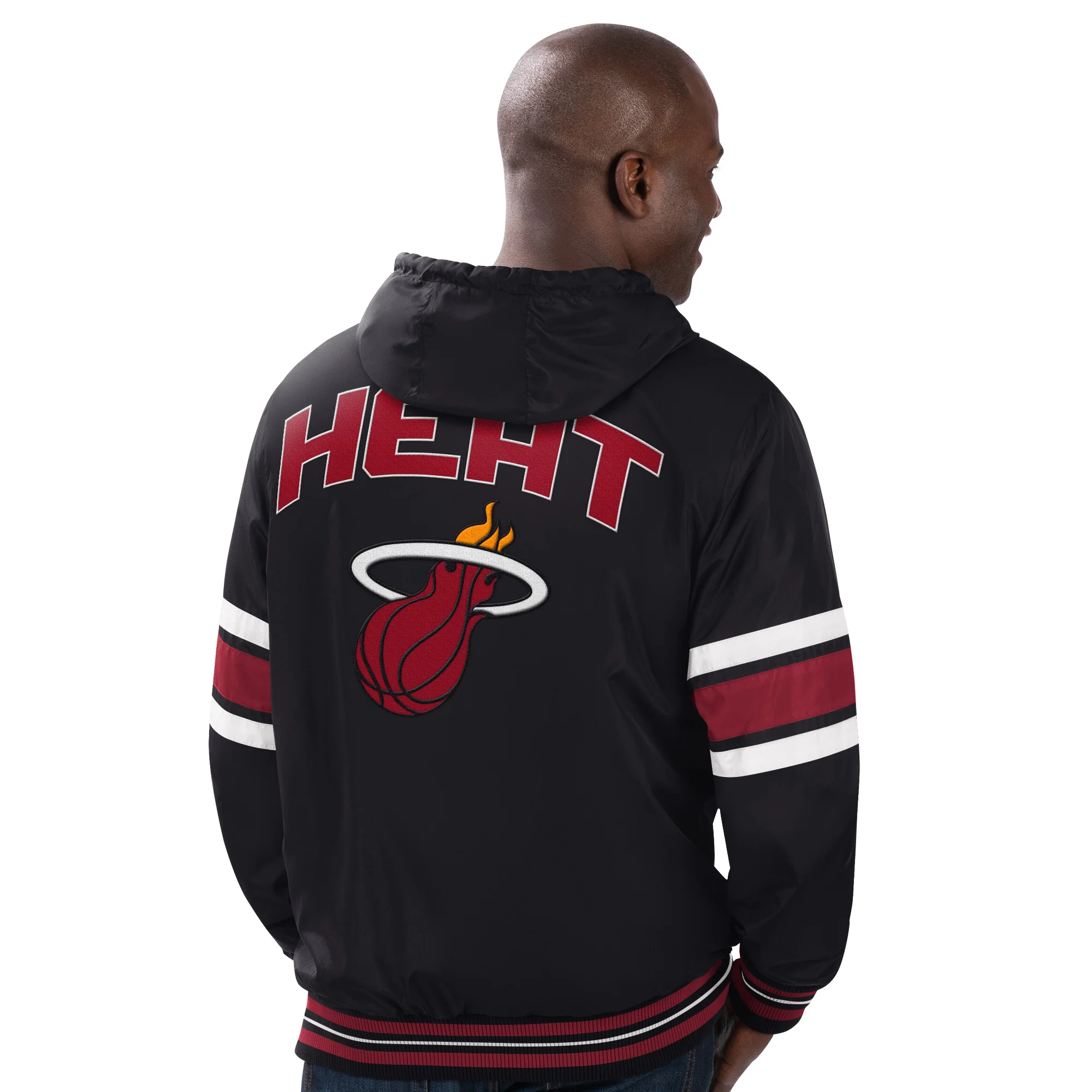 G-III Miami HEAT Reversible Starter Jacket - Image 3