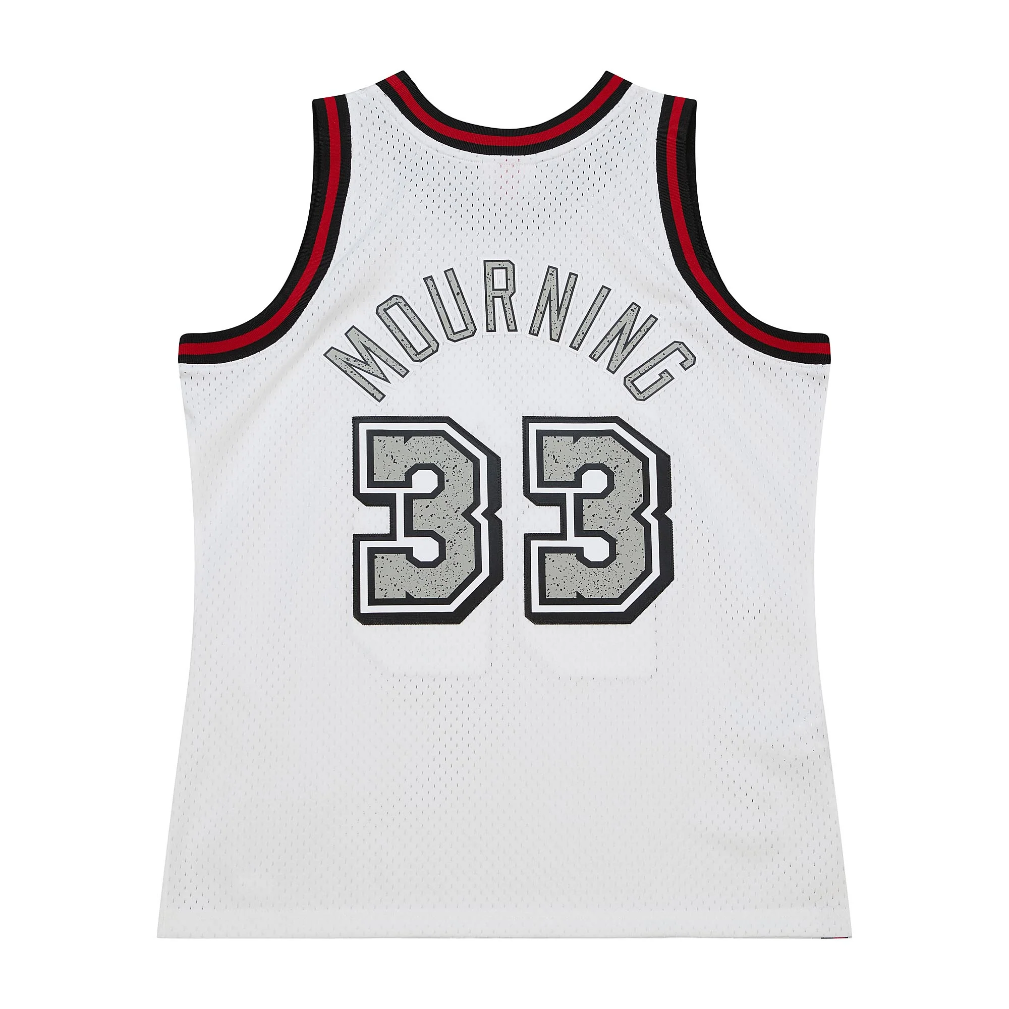 Alonzo Mourning Mitchell & Ness Miami HEAT Cement Swingman Jersey - Image 3
