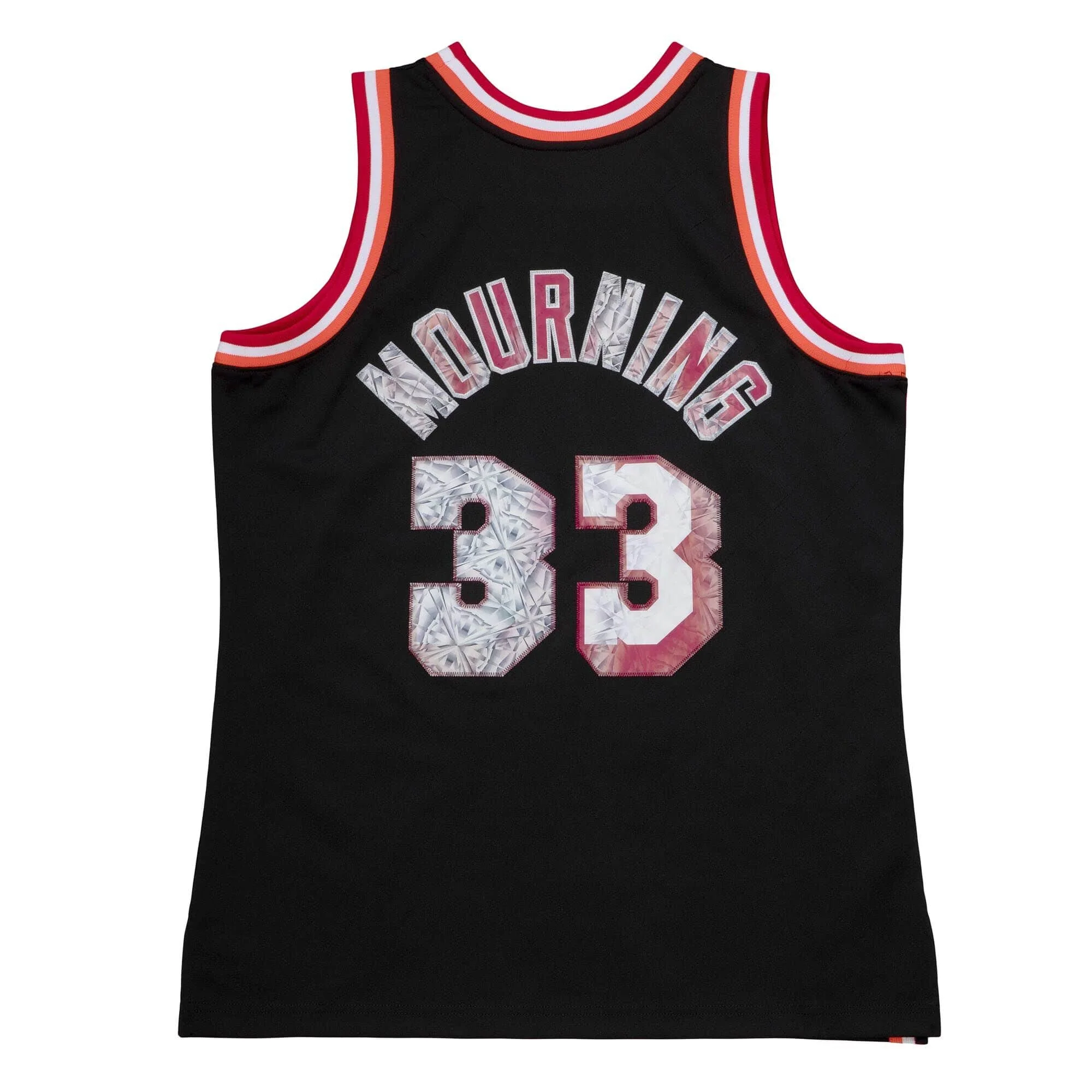 Alonzo Mourning Mitchell and Ness Miami HEAT 75th Anniversary Lenticular Swingman Jersey - Image 3