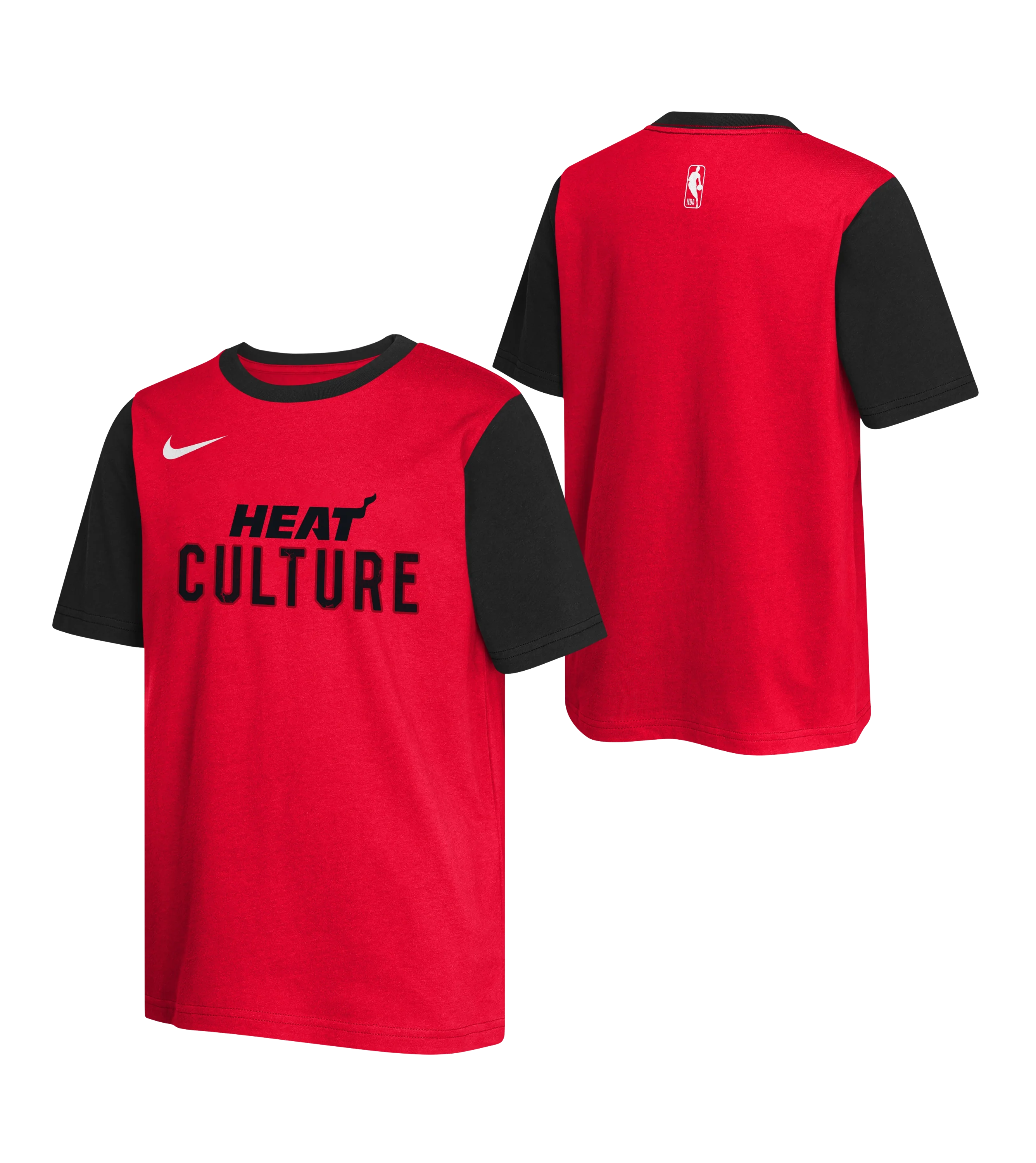 Nike HEAT Culture: Blood Red Youth Colorblock Tee - Image 3