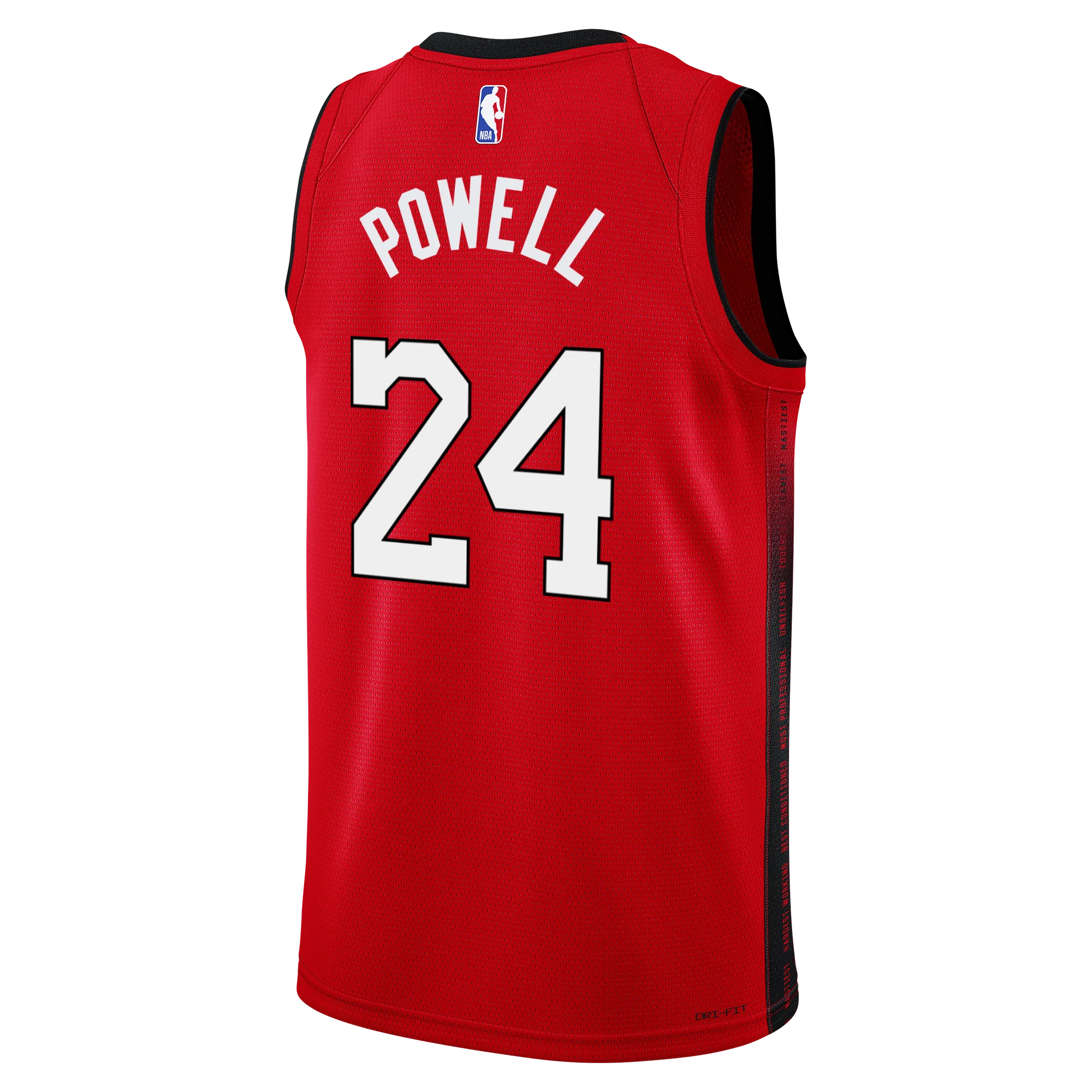 Norman Powell Nike HEAT Culture: Blood Red Swingman Jersey - Image 2