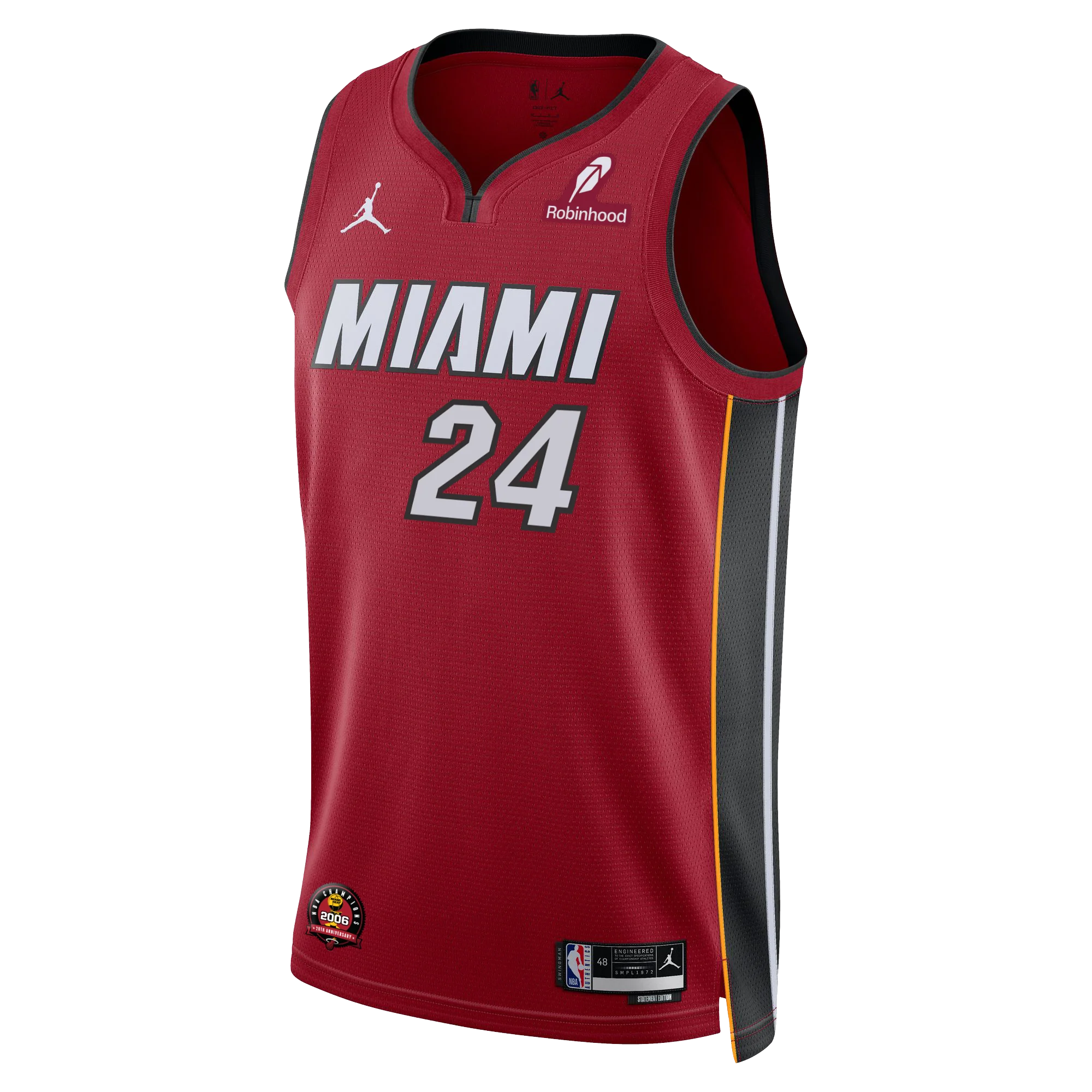 Norman Powell Nike Jordan Brand Miami HEAT Statement Red Swingman Jersey