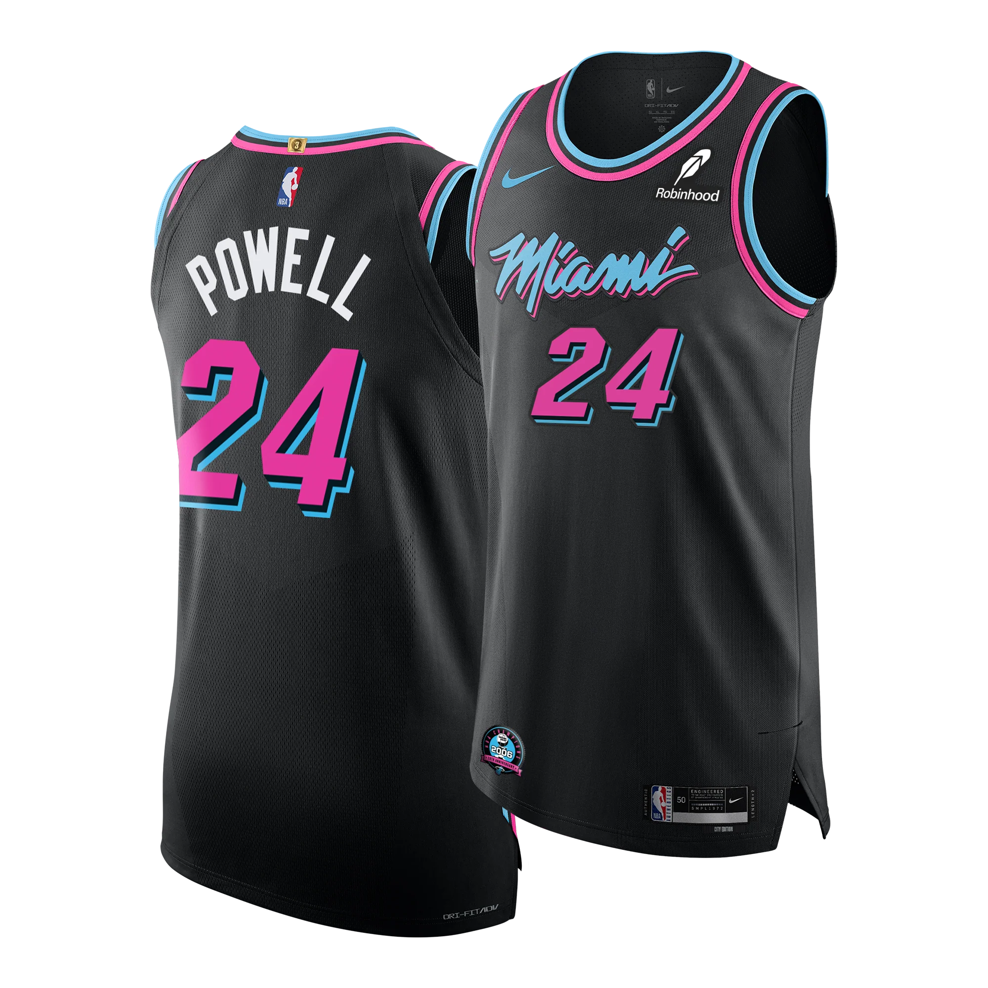 Norman Powell Nike Original Vice Nights Authentic Jersey - Image 3