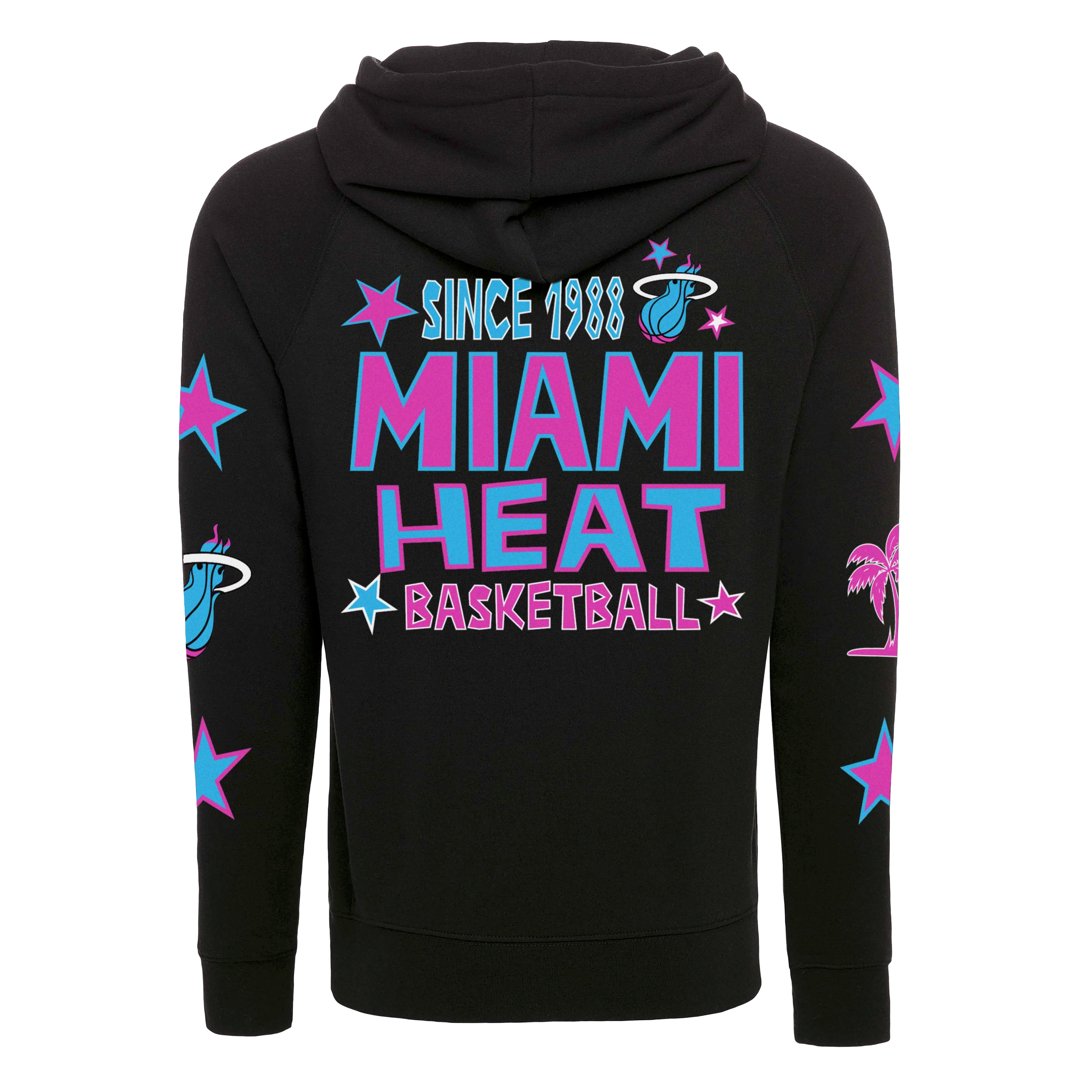 Sportiqe Miami HEAT Original Vice Nights Star Hoodie - Image 2