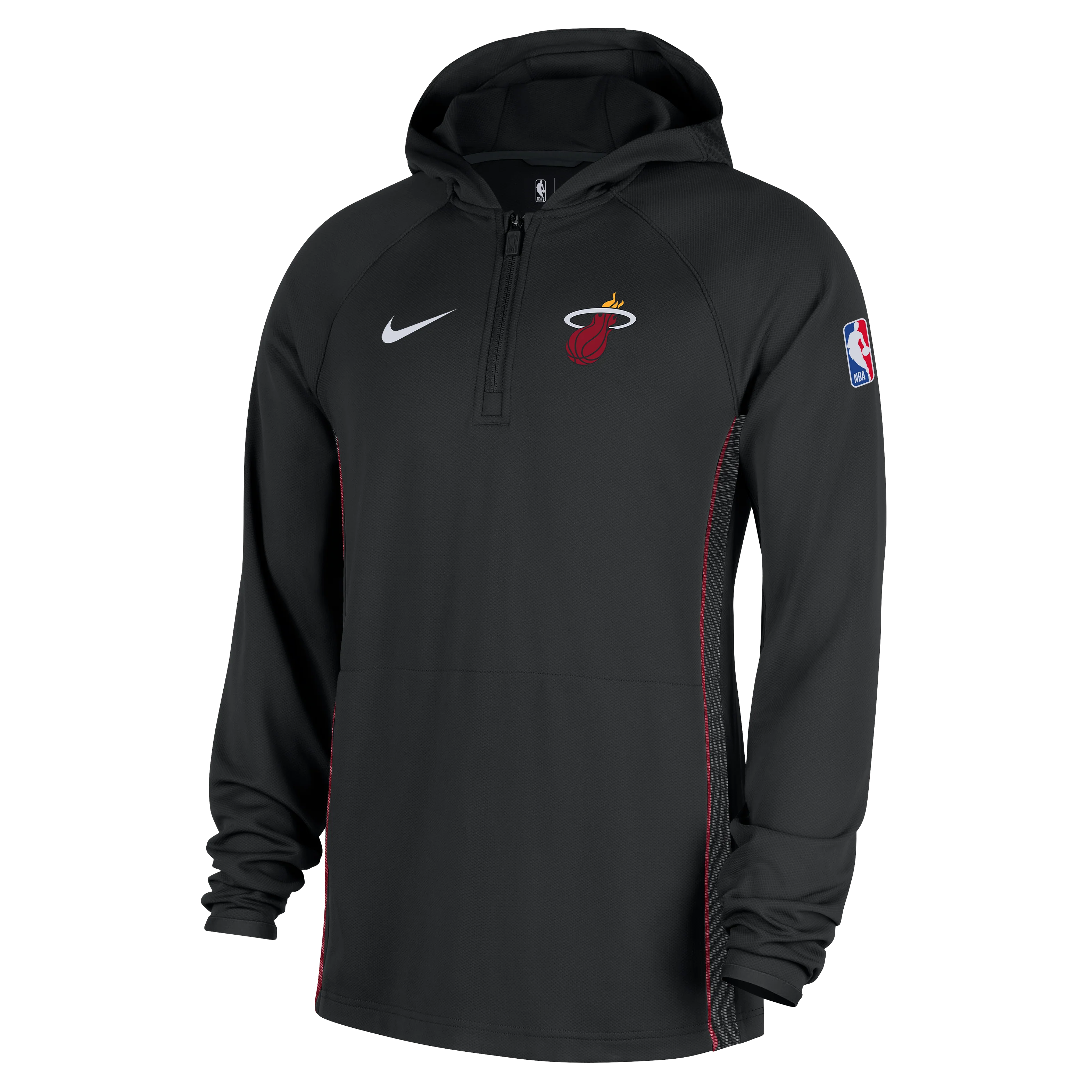Nike Miami HEAT On-Court 1/4 Zip Hoodie - Image 3