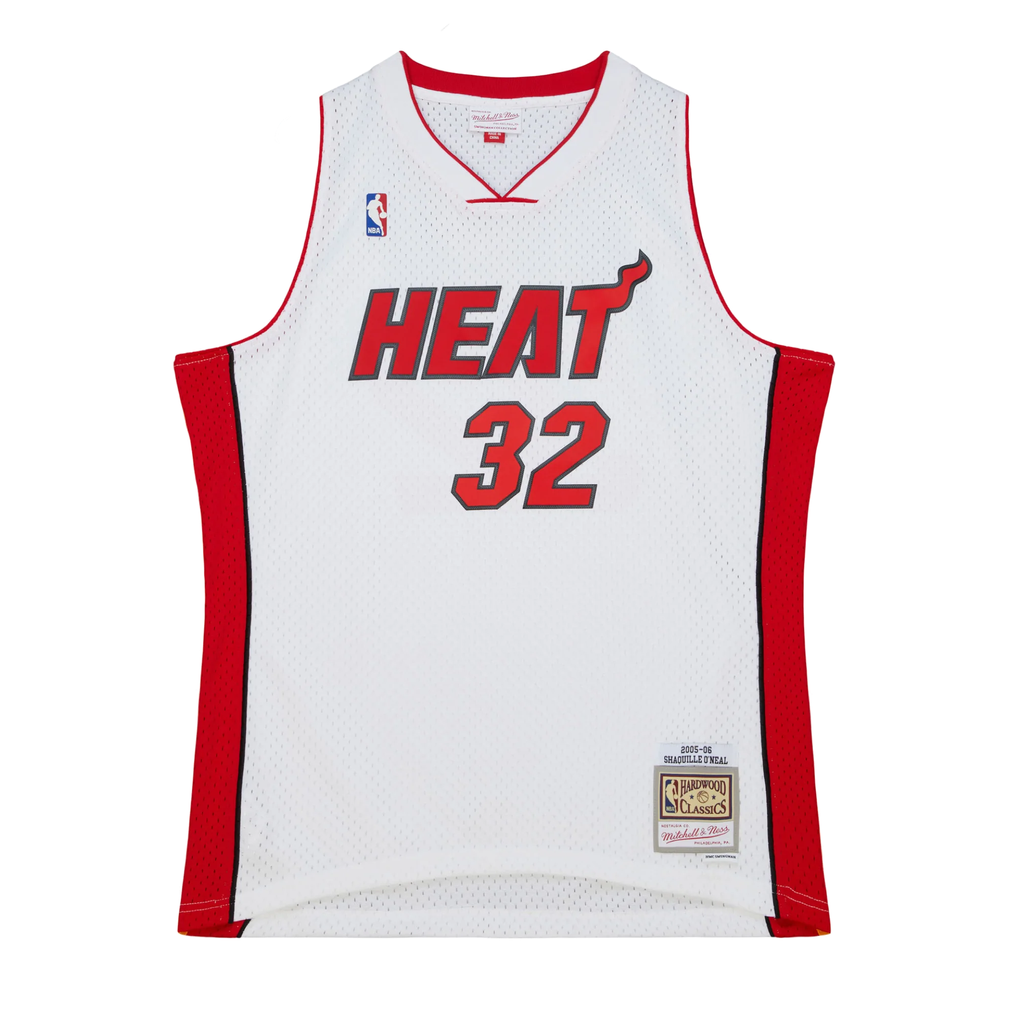 Shaquille O'Neal Mitchell & Ness Miami HEAT 2005-06 White Swingman Jersey - Image 5