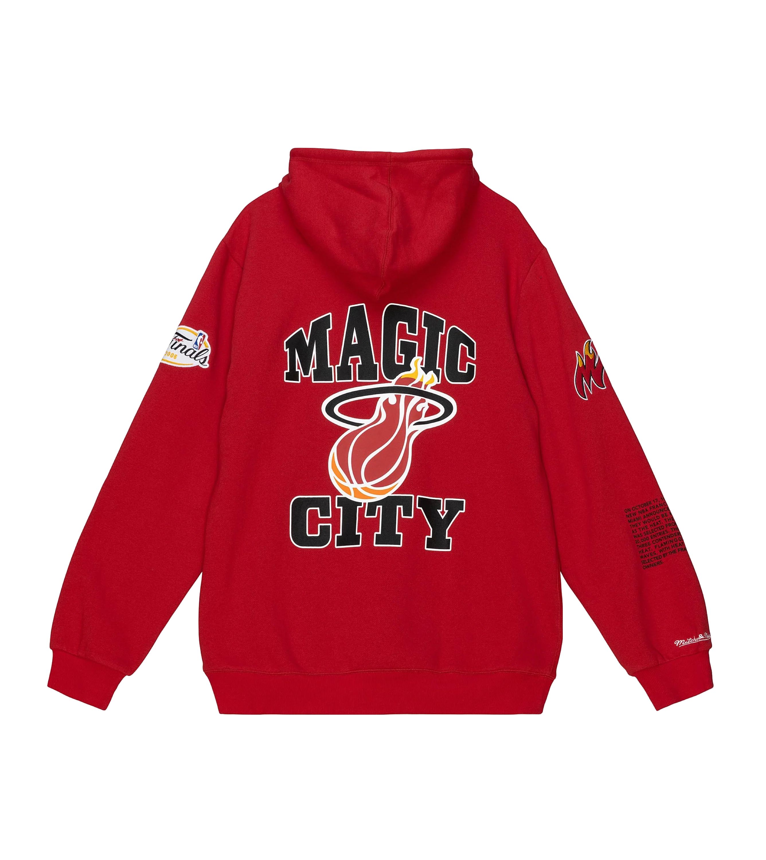 Mitchell and Ness Miami HEAT Origins Fleece Hoodie - Image 8
