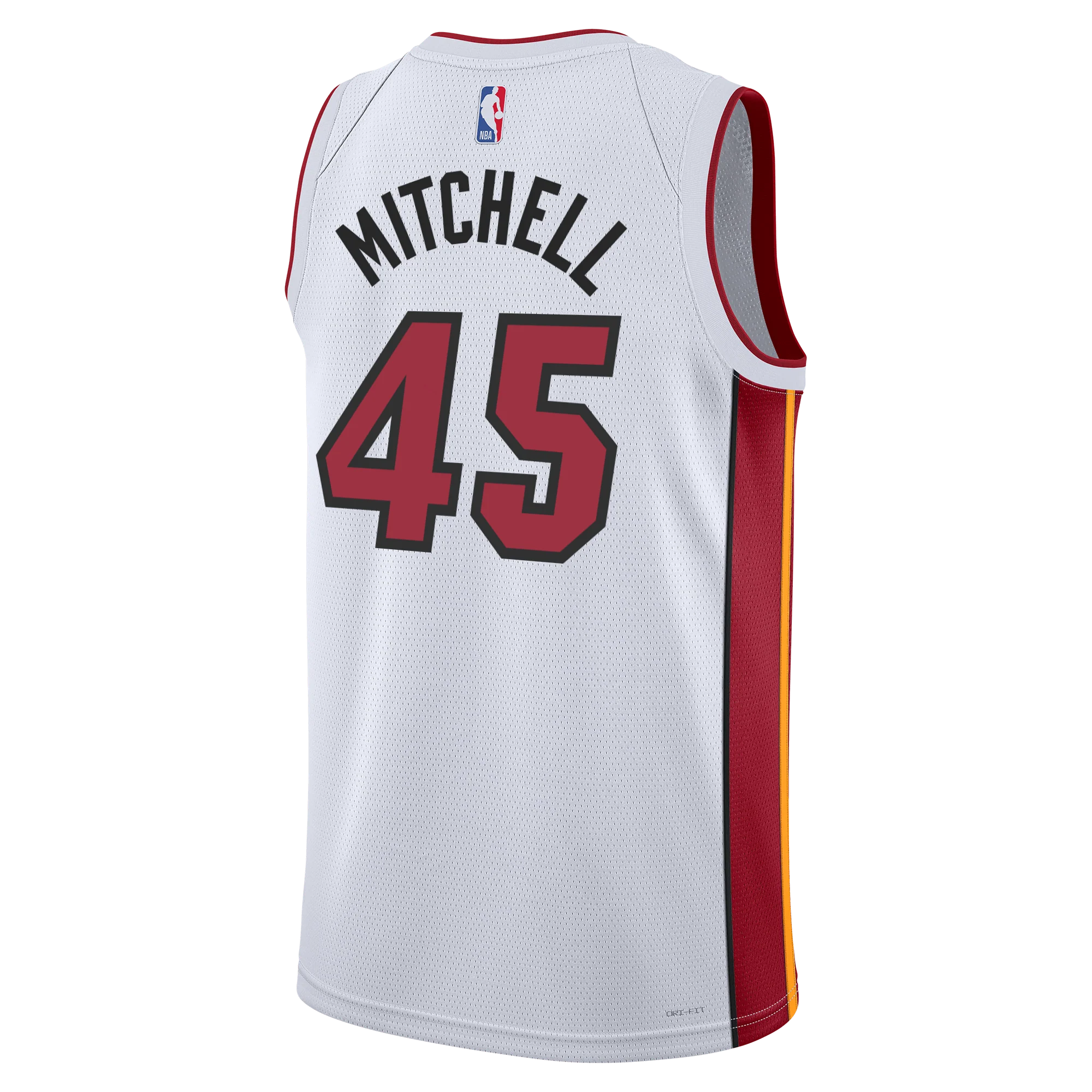 Davion Mitchell Nike Miami HEAT Association White Swingman Jersey - Image 2