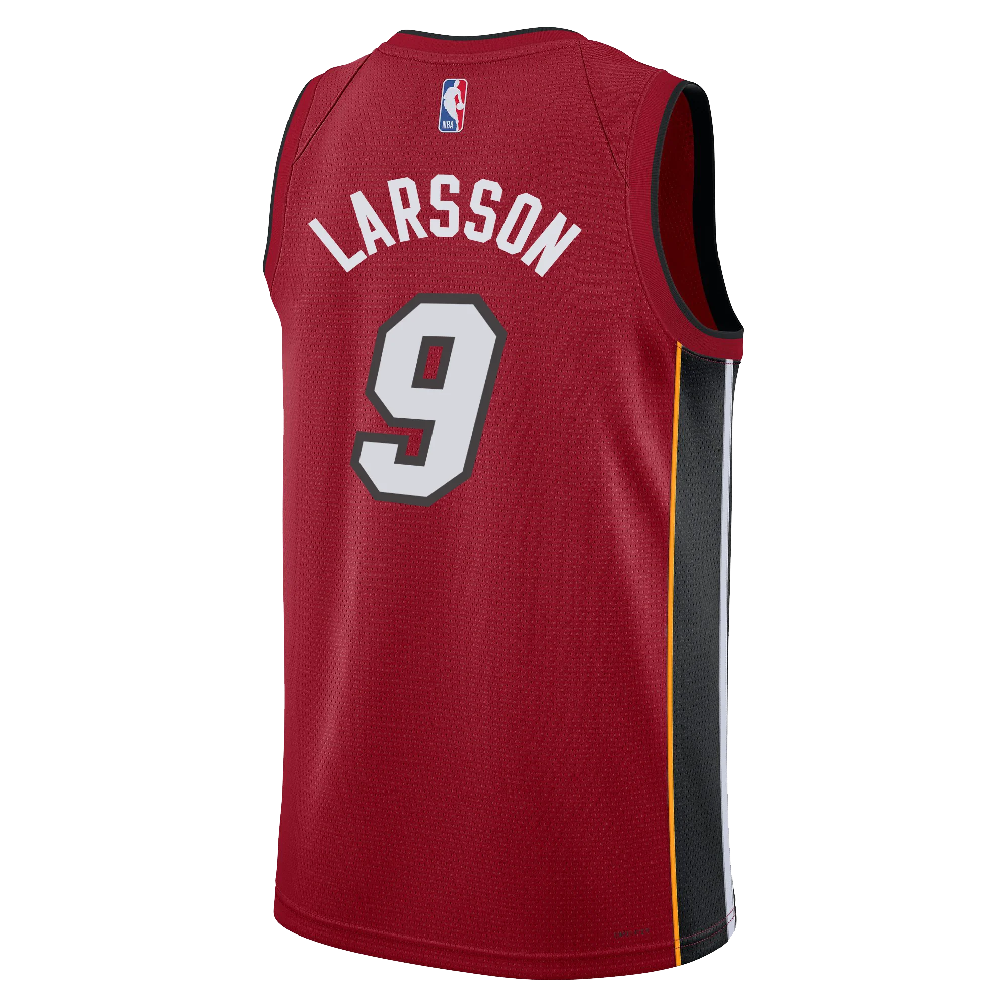 Pelle Larsson Nike Jordan Brand Miami HEAT Statement Red Swingman Jersey - Image 2