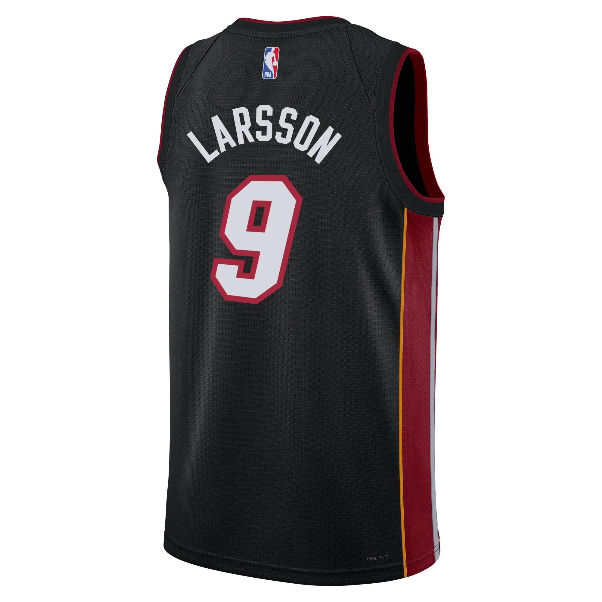 Pelle Larsson Nike Miami HEAT Icon Black Swingman Jersey - Image 2