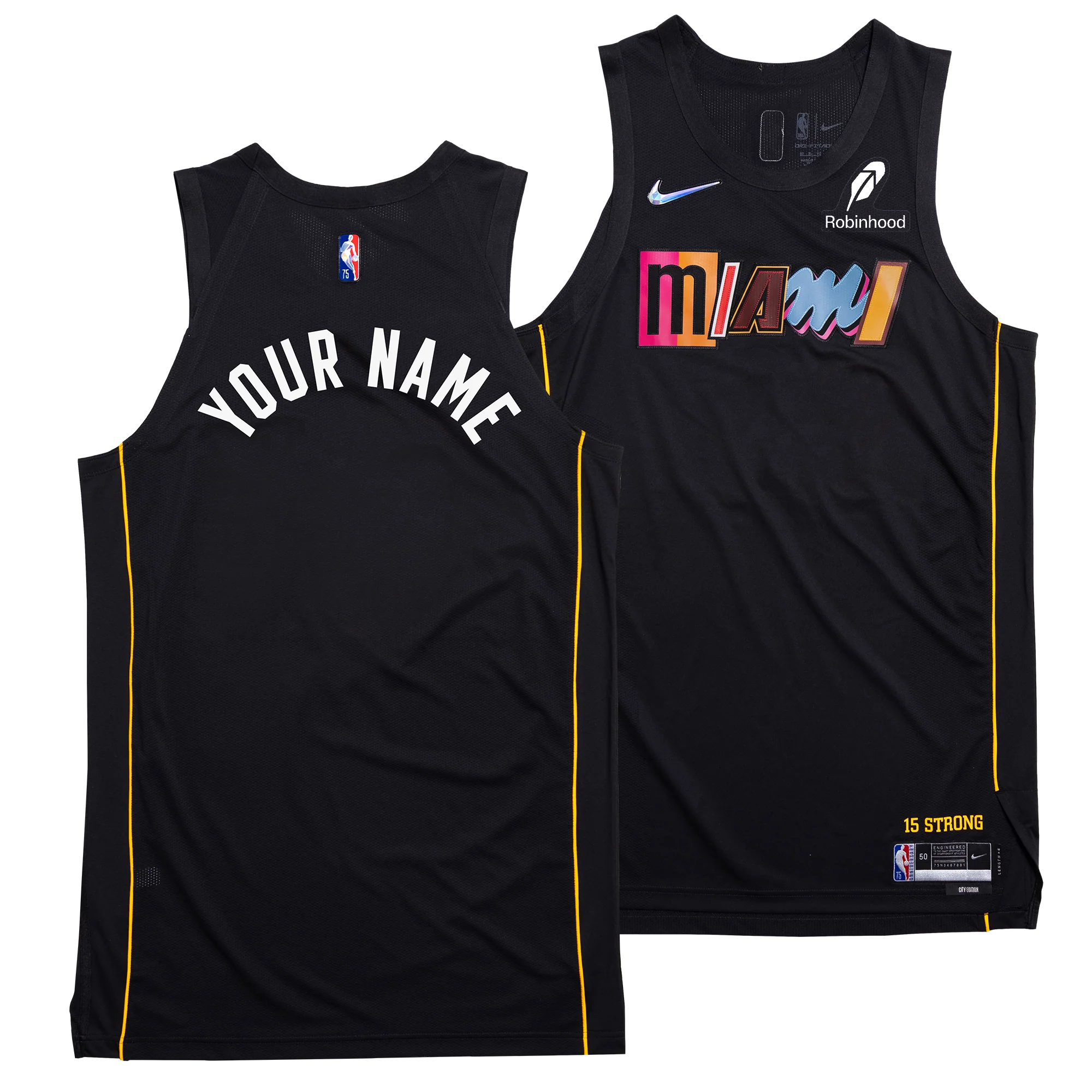 Nike Miami HEAT Mashup Swingman Jersey - Personalized
