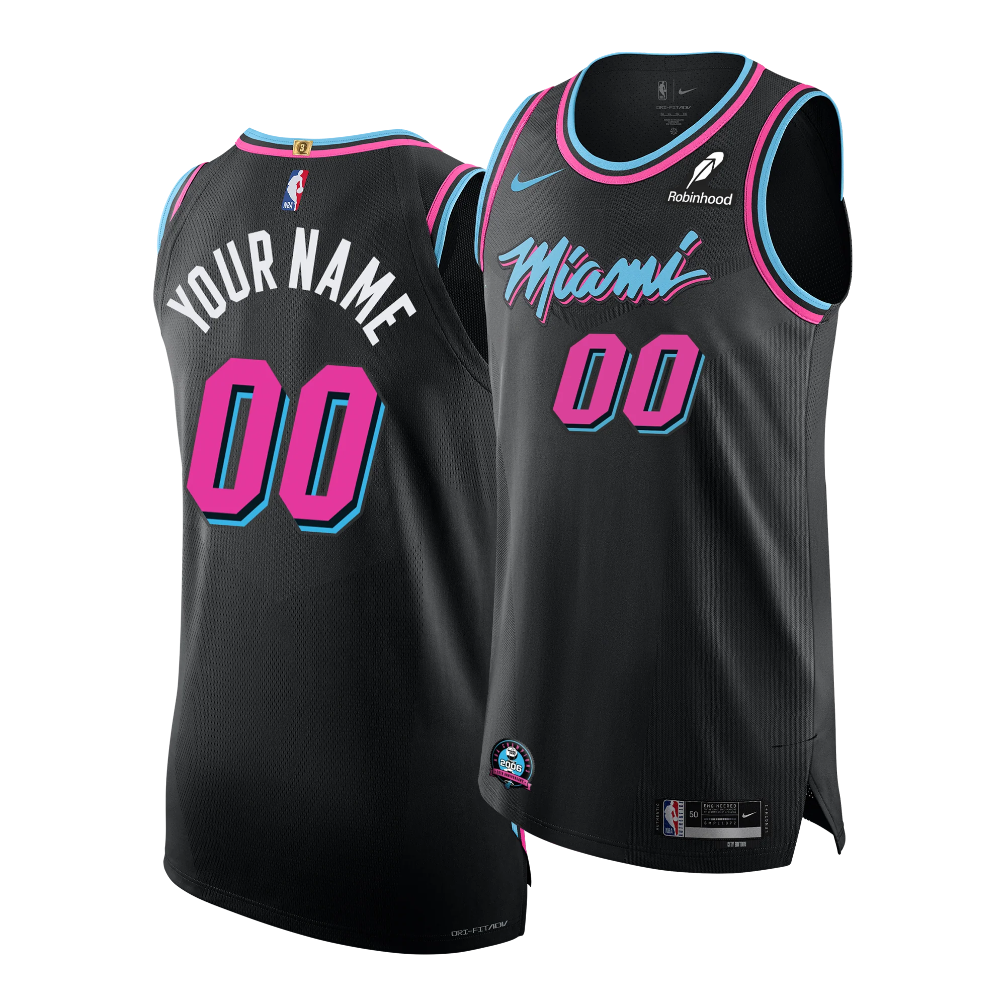 Personalized Nike Original Vice Nights Authentic Jersey