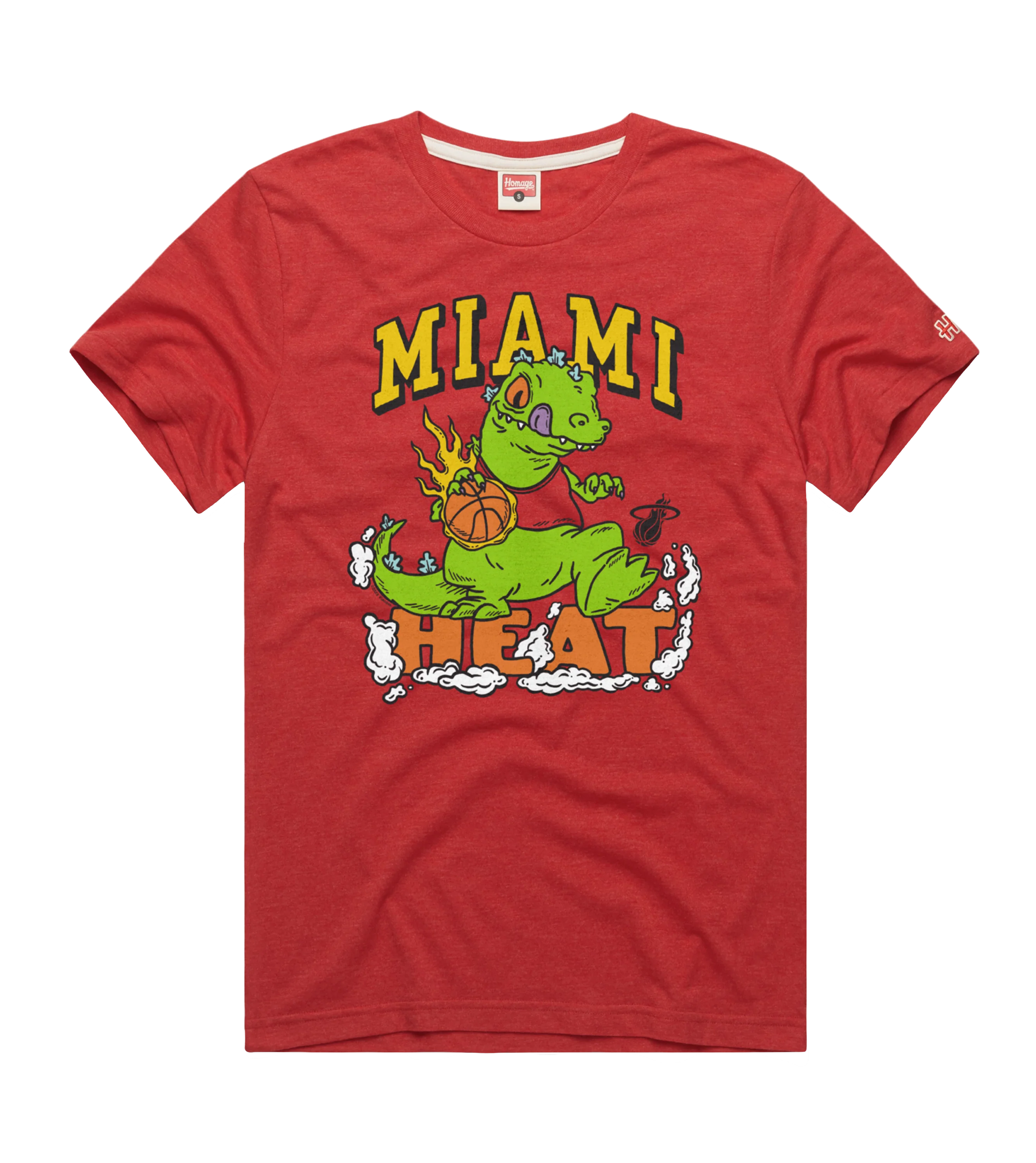 Homage Miami HEAT Rugrats Reptar Tee