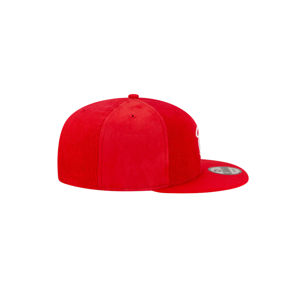 Court Culture Blood Red Corduroy Snapback - Image 5