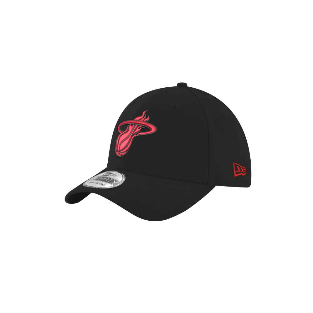 New Era Miami HEAT Red Logo Flex Fit Hat - Image 3
