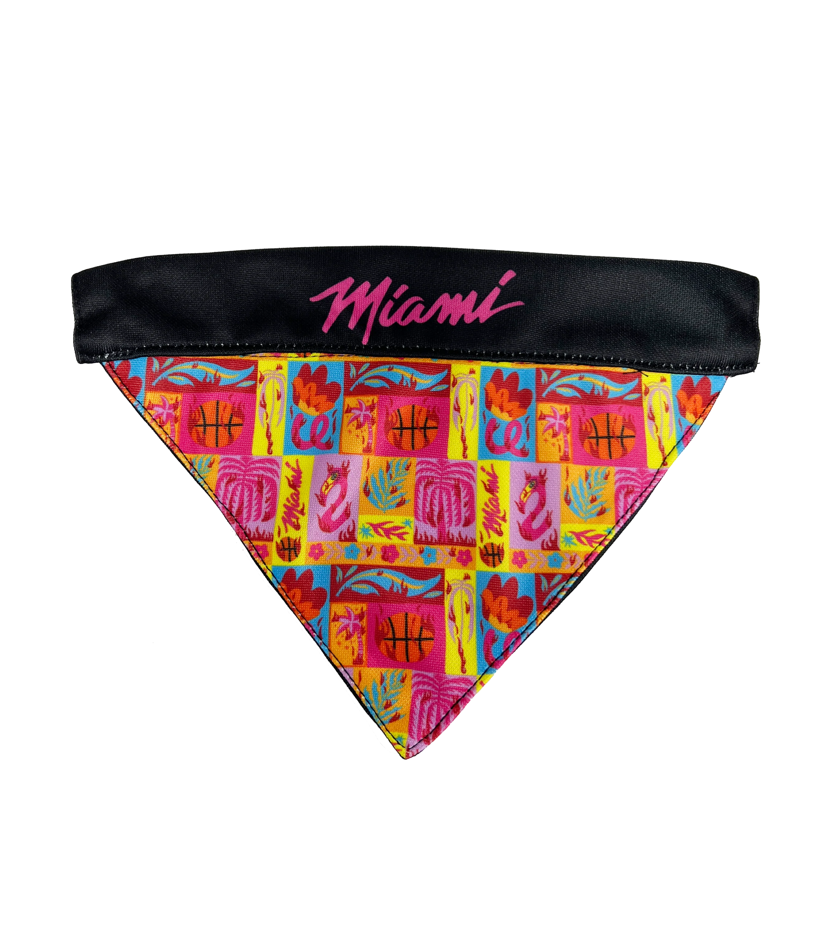 Miami HEAT Original Vice Reversible Pet Bandana - Image 2