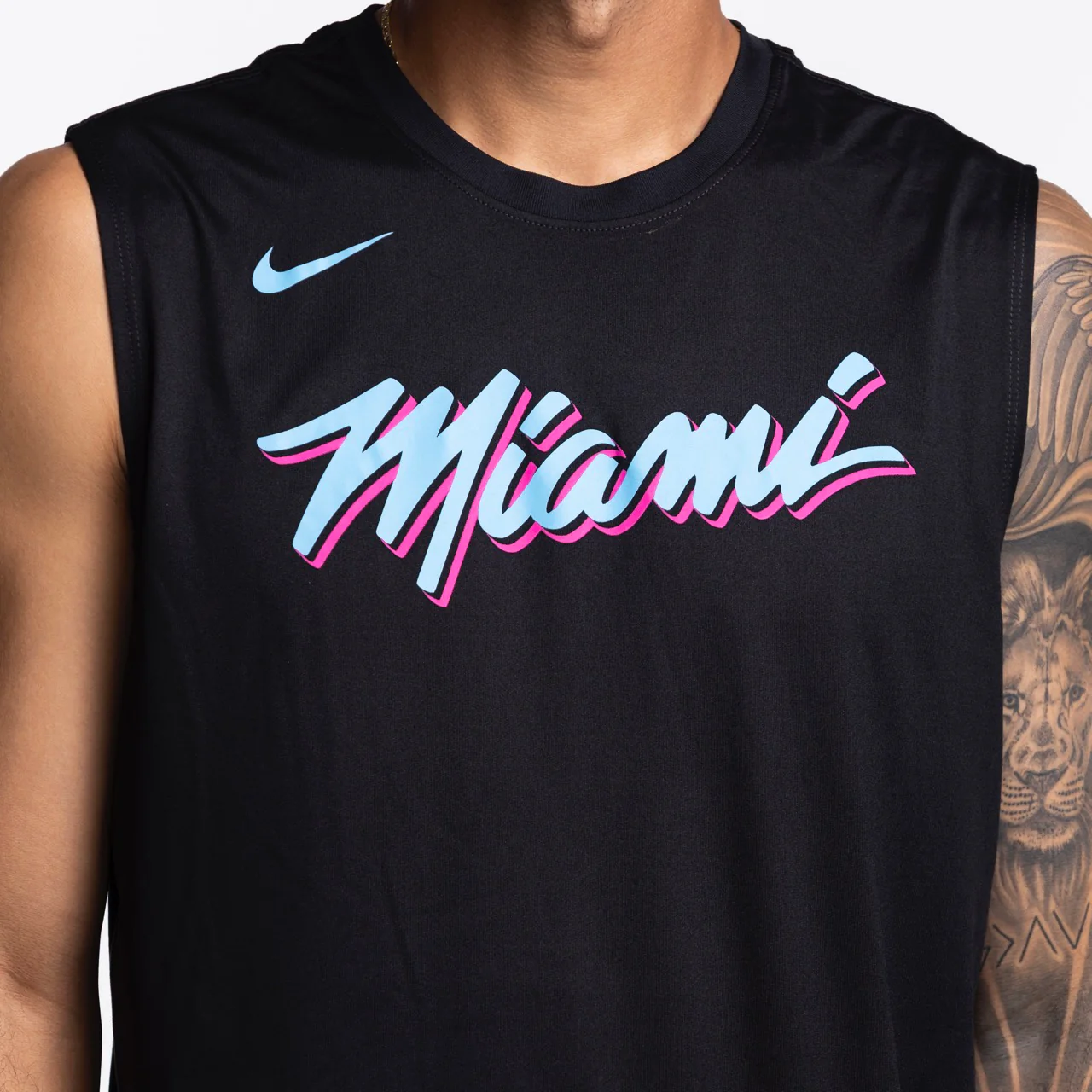 Nike Miami HEAT Original Vice Nights Sleeveless Tee - Image 3