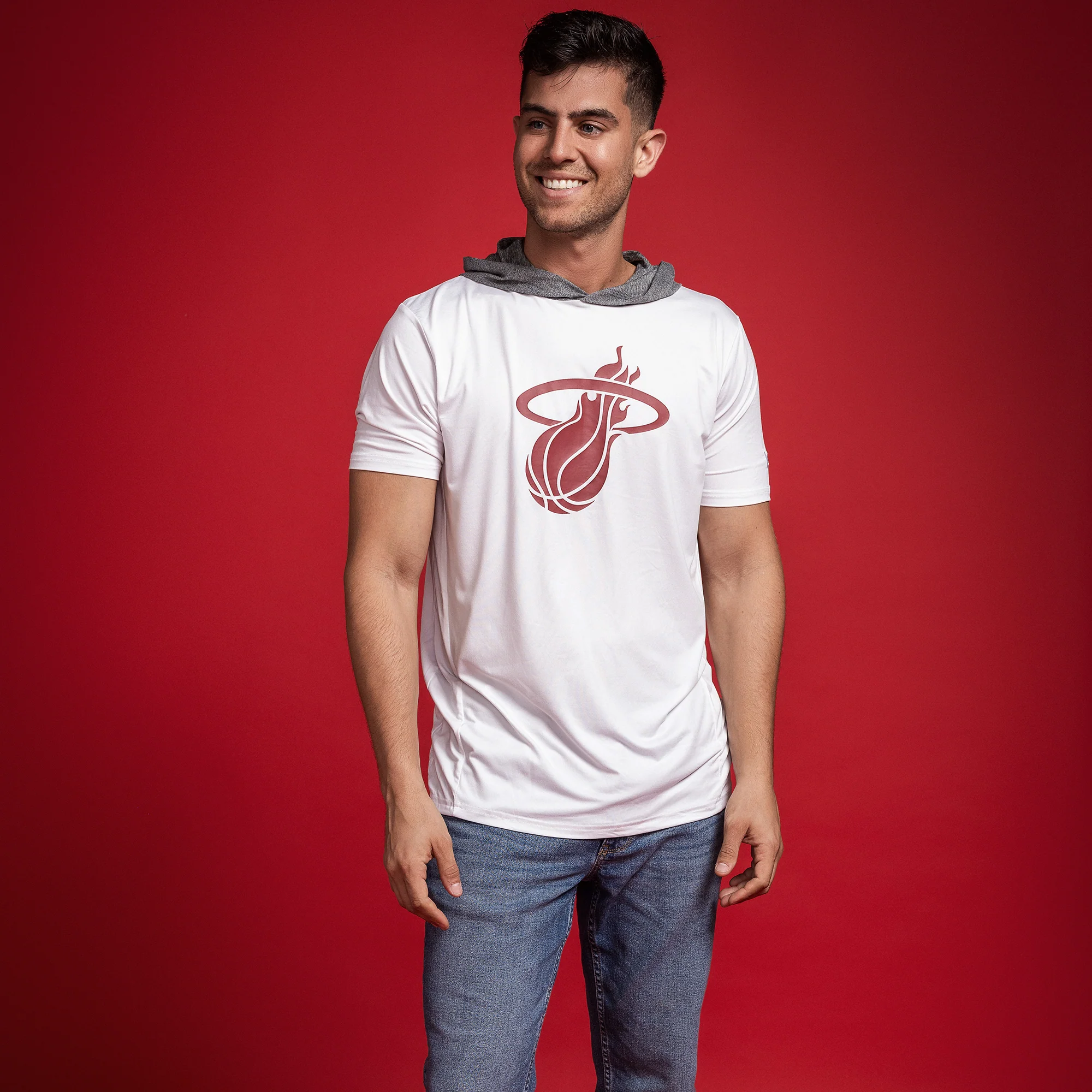 New Era Miami HEAT Logo Hoodie Tee - Image 3