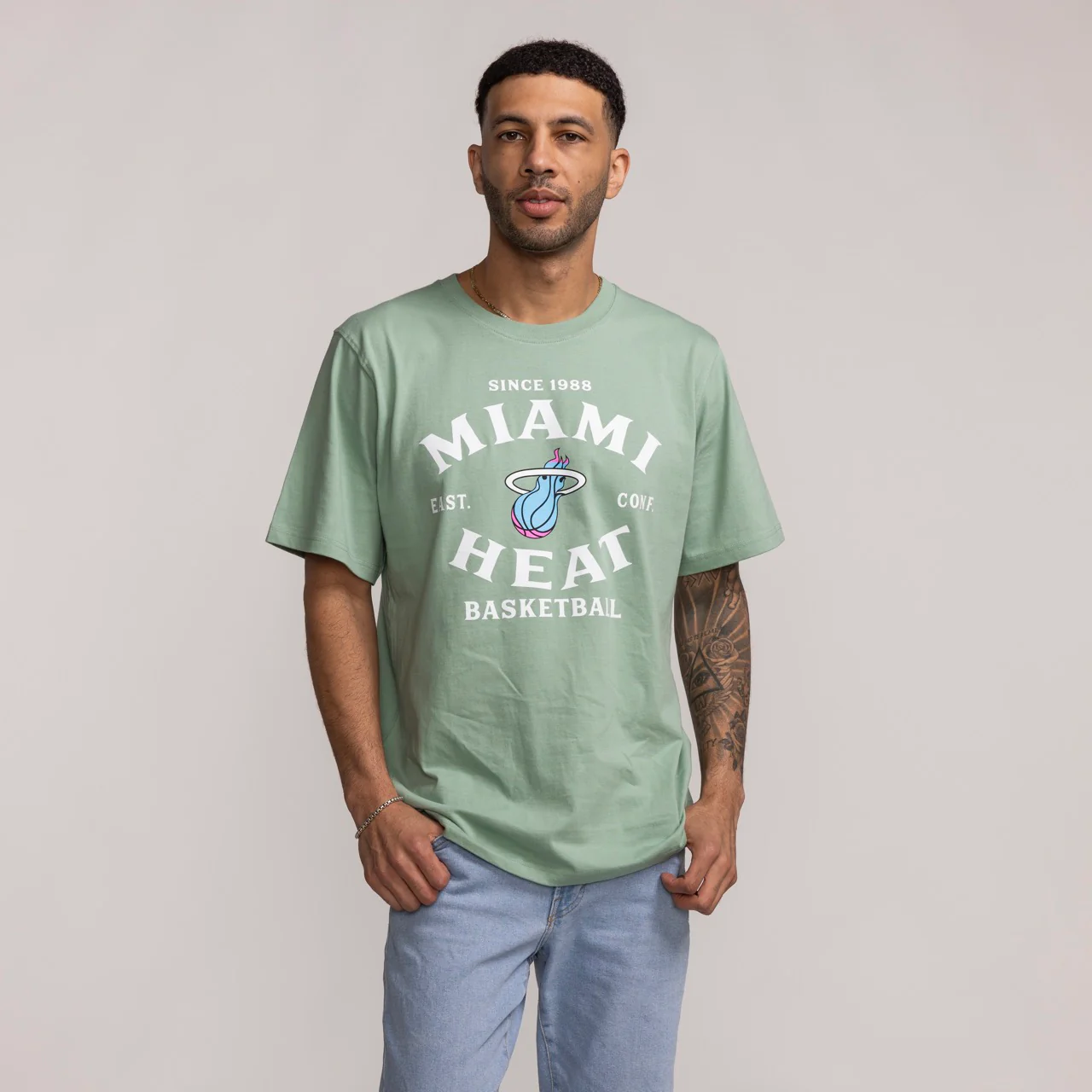 Sportiqe Miami HEAT Original Vice Basketball Tee - Image 3