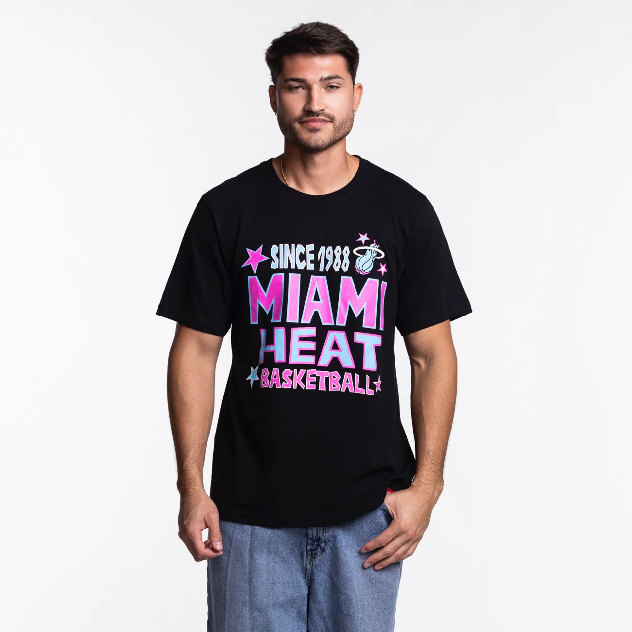 Sportiqe Miami HEAT Original Vice Nights Star Tee