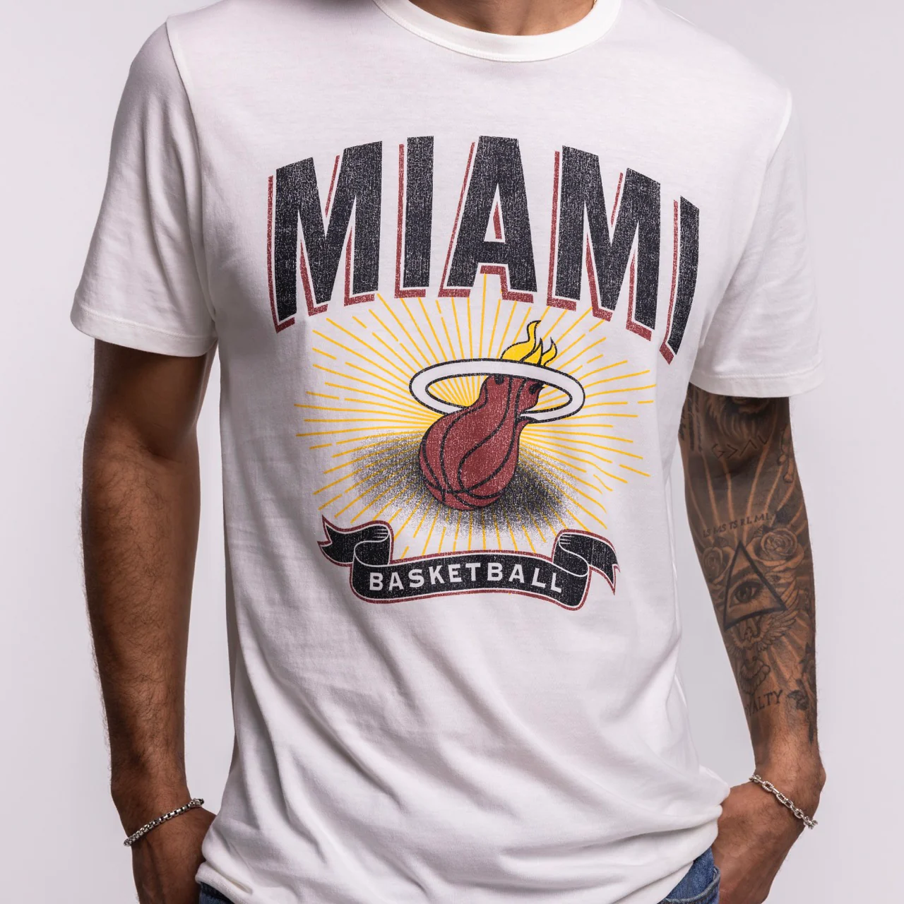 '47 Brand Miami HEAT Play Basketball Tee - Image 2