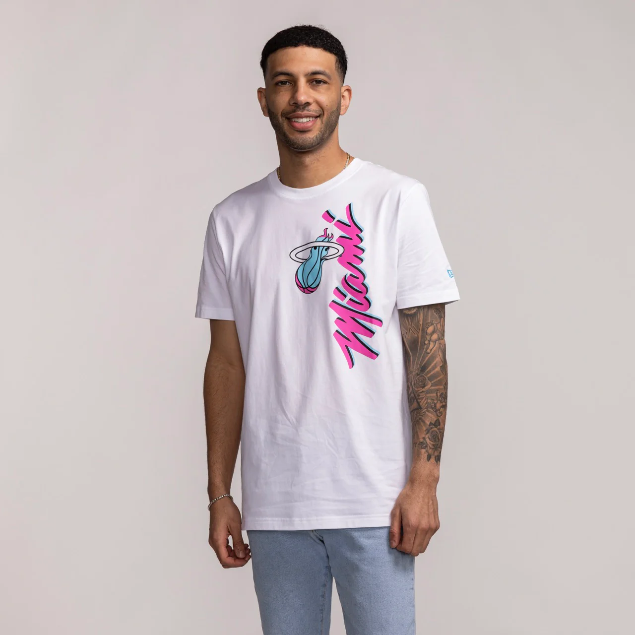 New Era Miami HEAT Original Vice Wordmark Tee