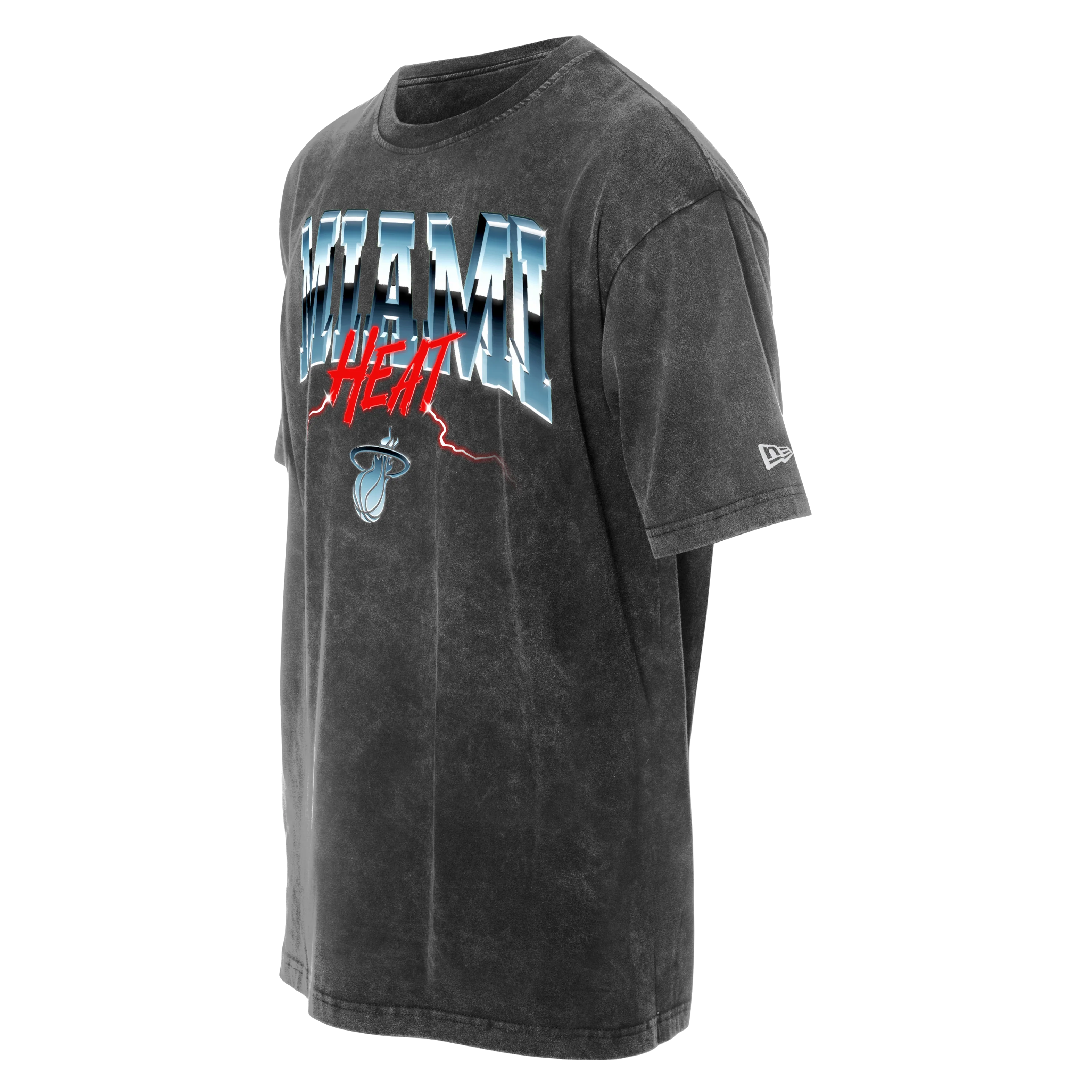 New Era Miami HEAT Original Vice Nights Vintage Tee - Image 5